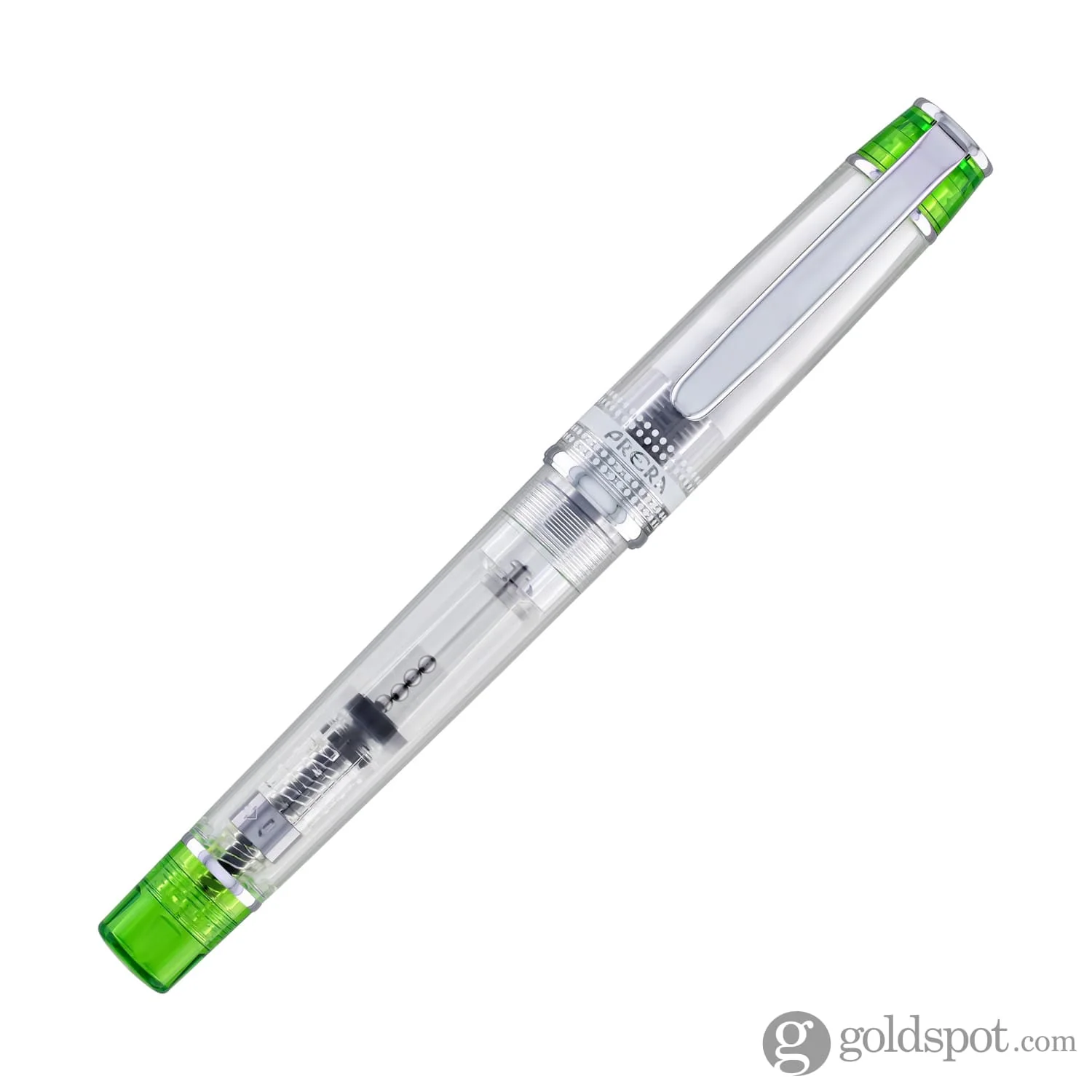 Pilot Prera Clear Fountain Pen in Light Green - Image 2