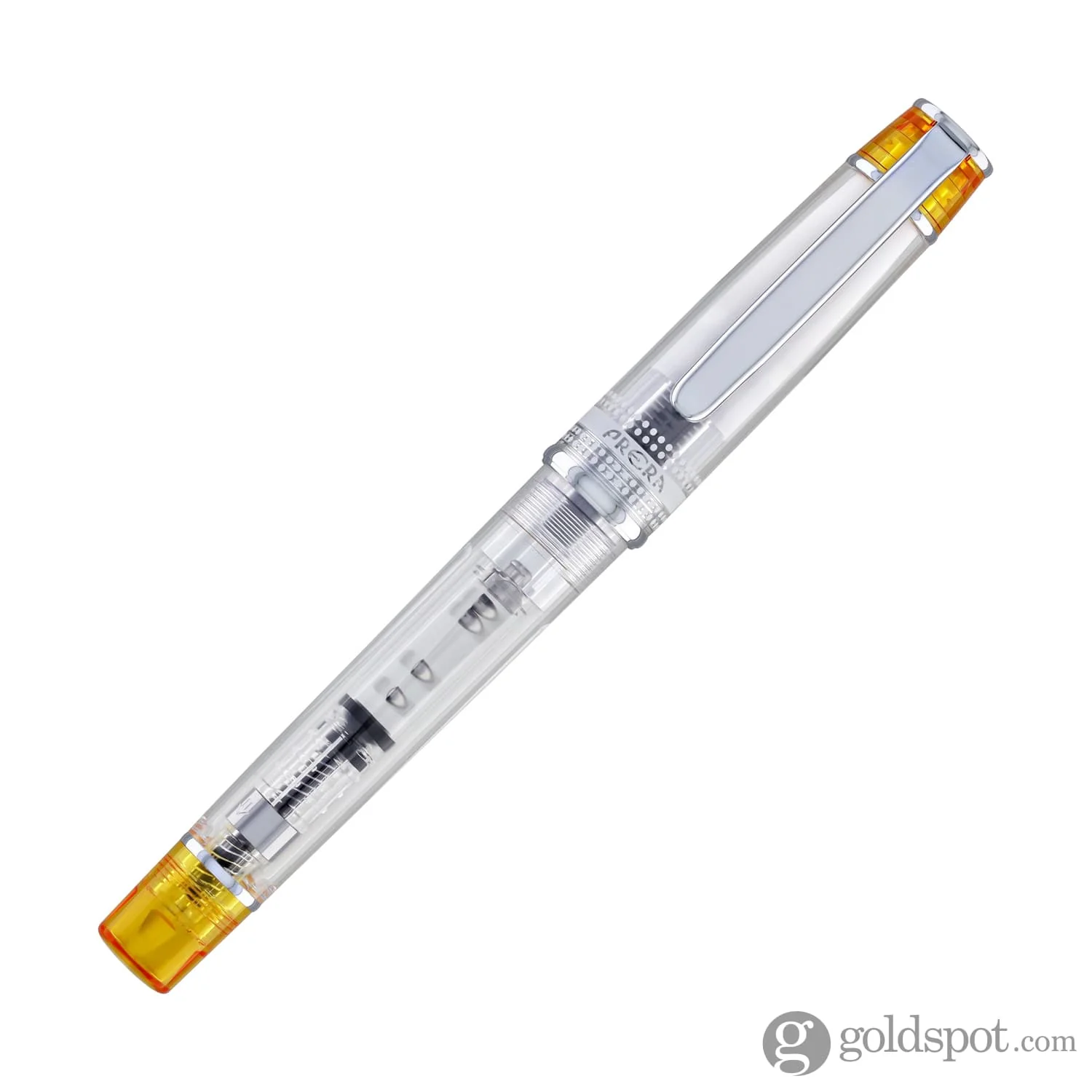 Pilot Prera Clear Fountain Pen in Orange - Image 2