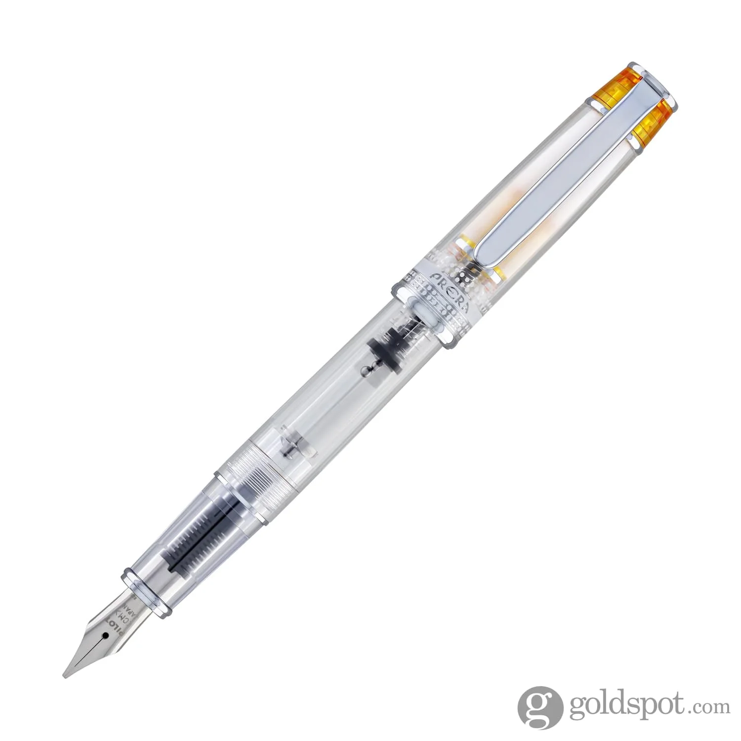Pilot Prera Clear Fountain Pen in Orange - Image 3