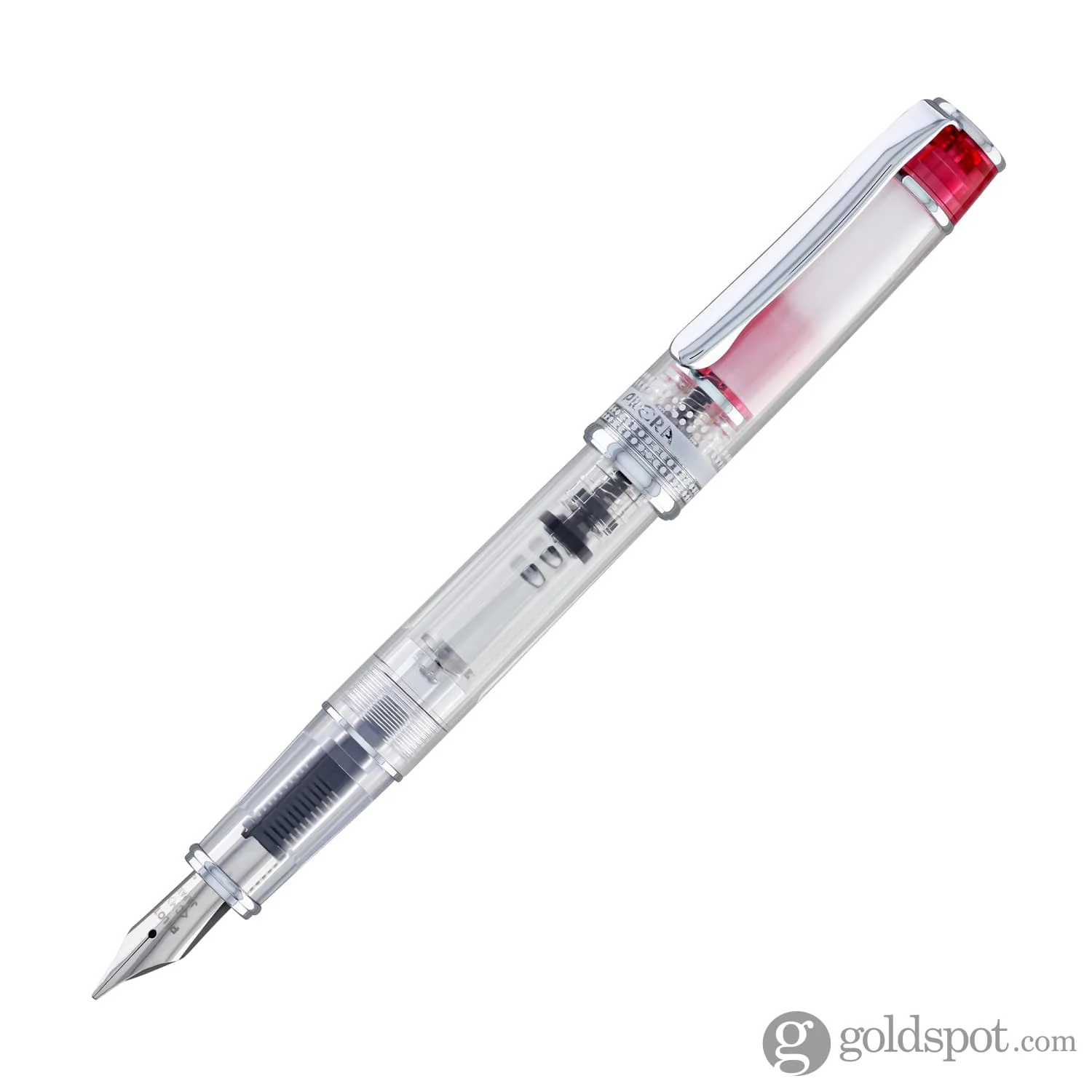 Pilot Prera Clear Fountain Pen in Red - Image 4