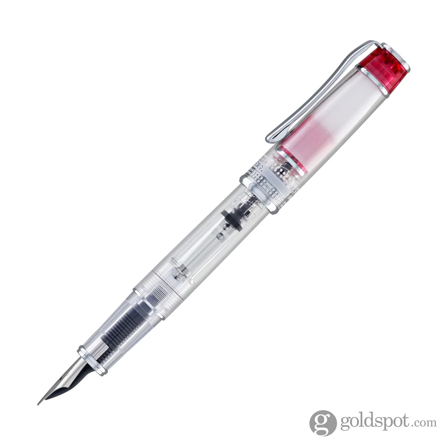 Pilot Prera Clear Fountain Pen in Red - Image 5