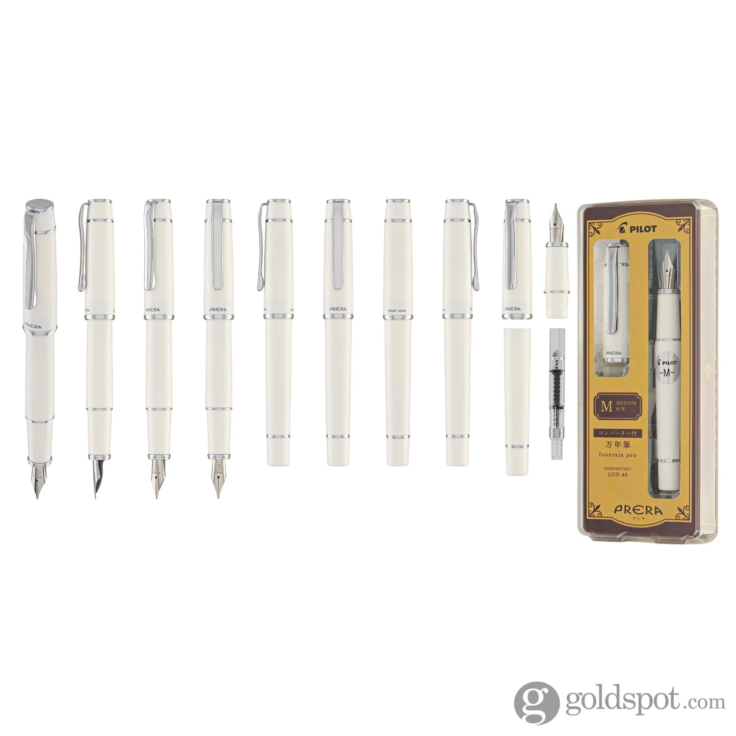 Pilot Prera Fountain Pen in Porcelain White - Image 9
