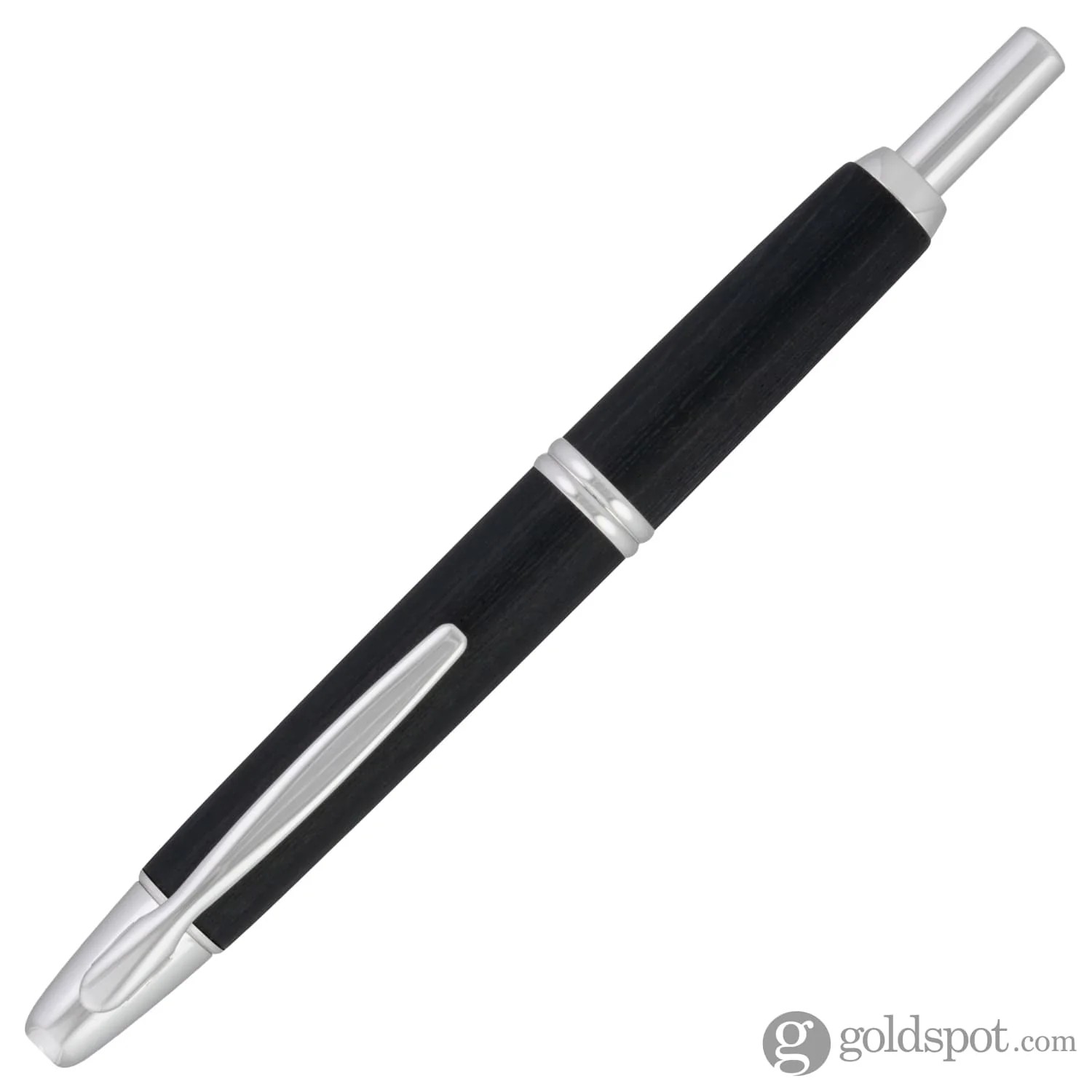 Pilot Vanishing Point Fountain Pen in Birchwood Black - 18K Gold - Image 2