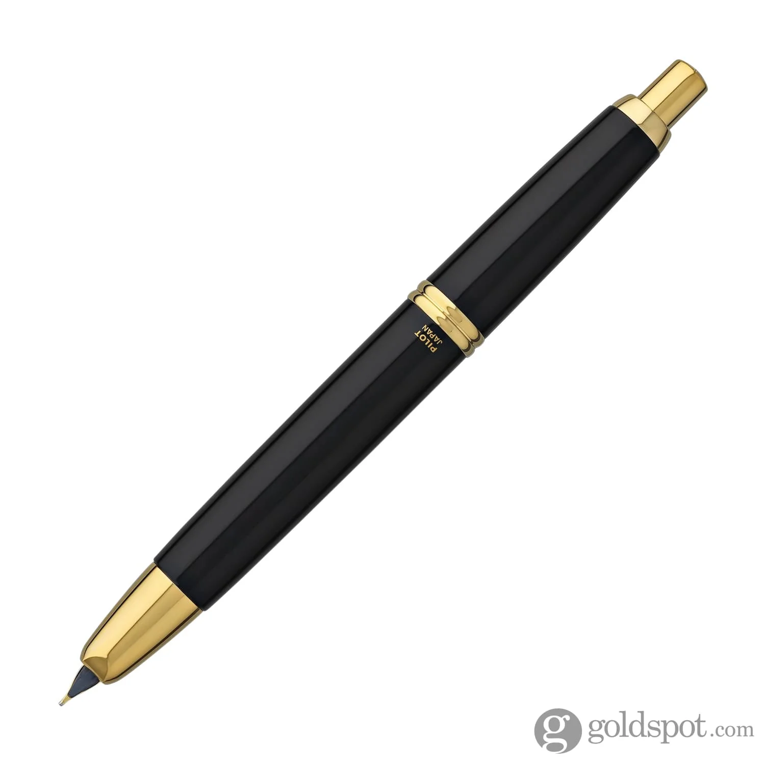 Pilot Vanishing Point Fountain Pen in Black & Gold - 18K Gold - Image 4