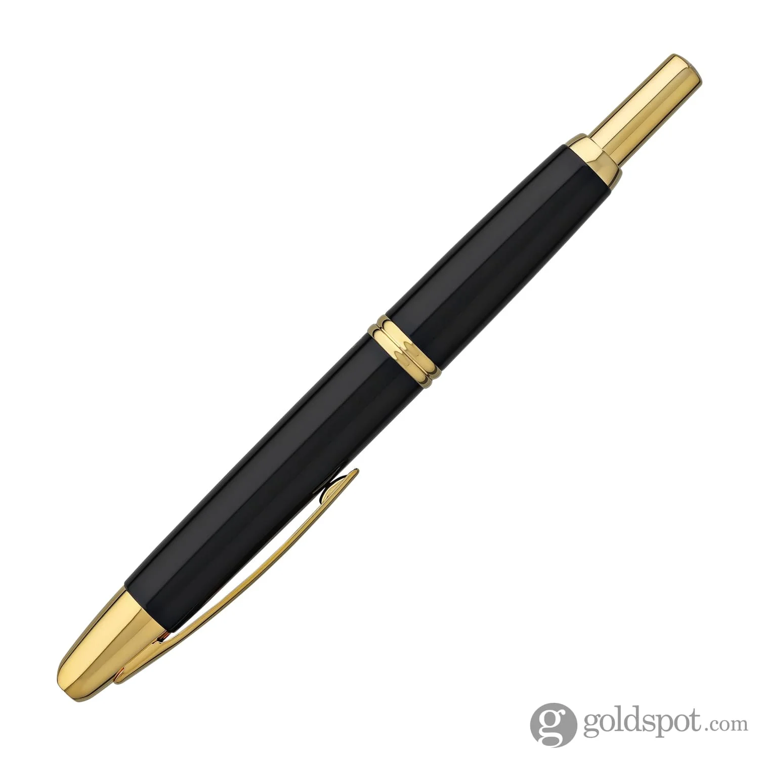 Pilot Vanishing Point Fountain Pen in Black & Gold - 18K Gold - Image 5