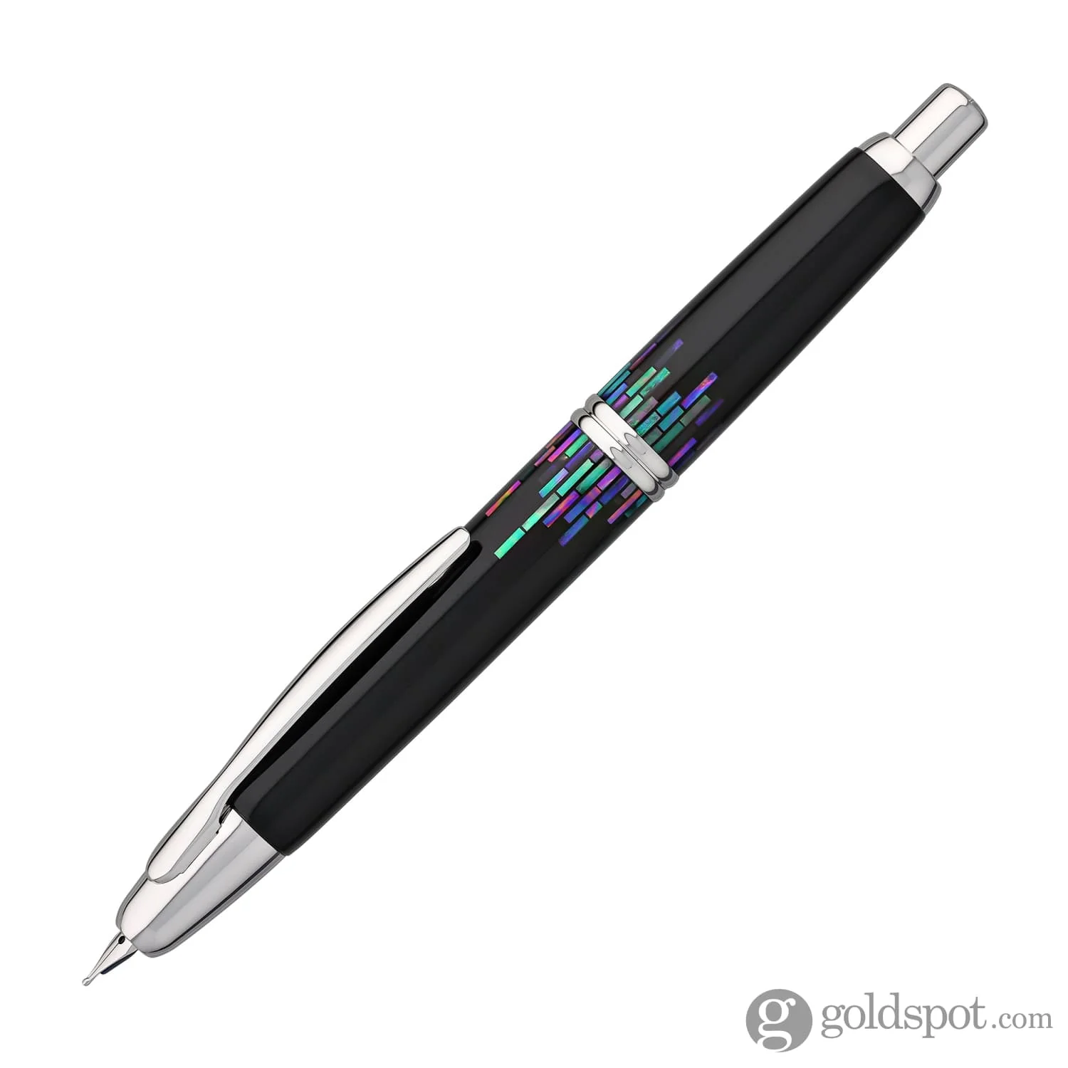 Pilot Vanishing Point Fountain Pen in Raden Stripe - 18K Gold Medium Point - Image 2
