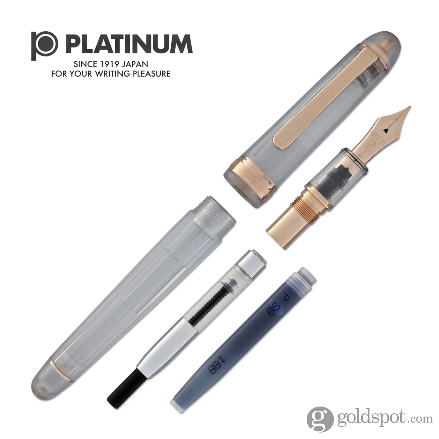 Platinum 3776 Century Fountain Pen in Nice Rose - 14K Gold - Image 7