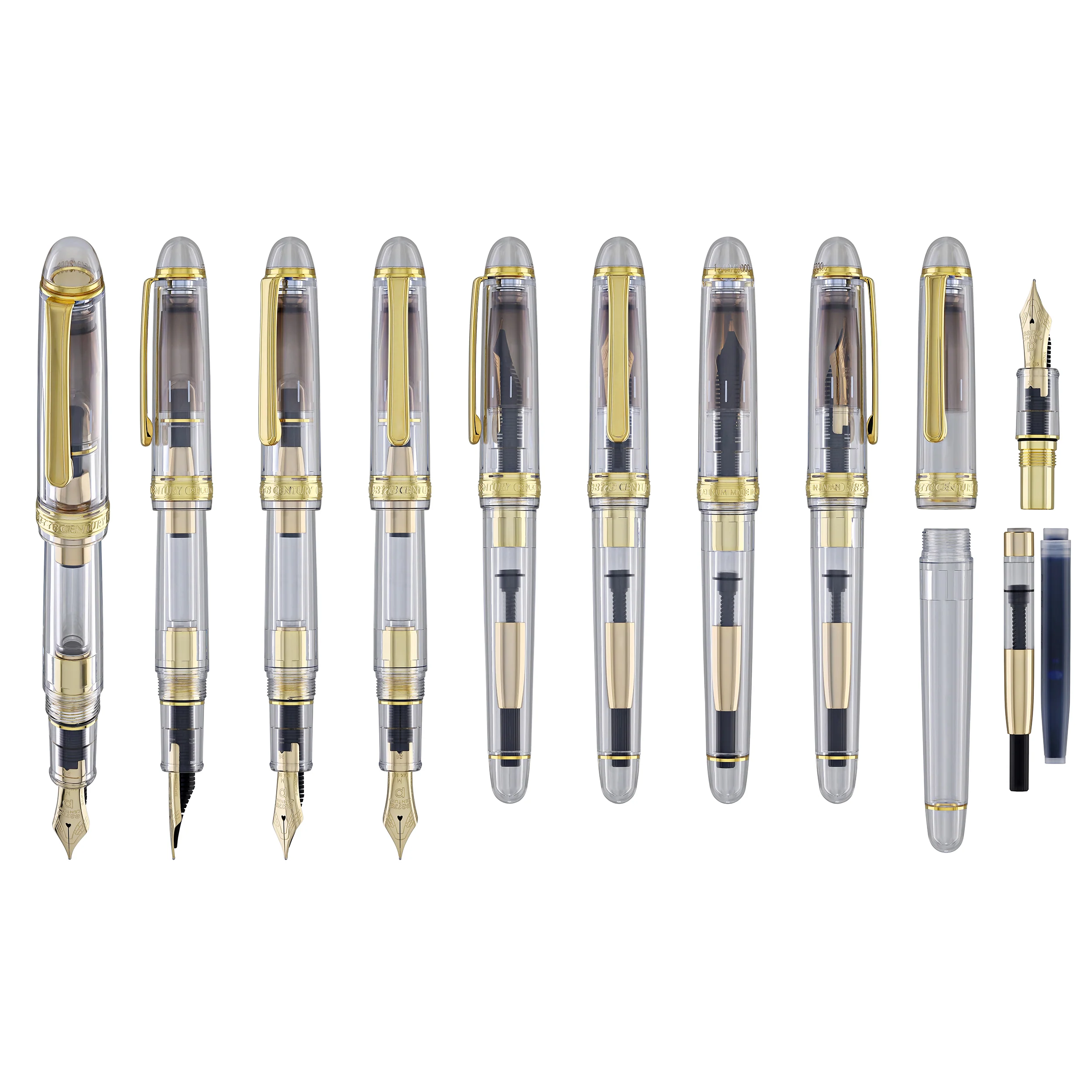 Platinum 3776 Century Fountain Pen in Ver. 2 Demonstrator - 14K Gold - Image 9