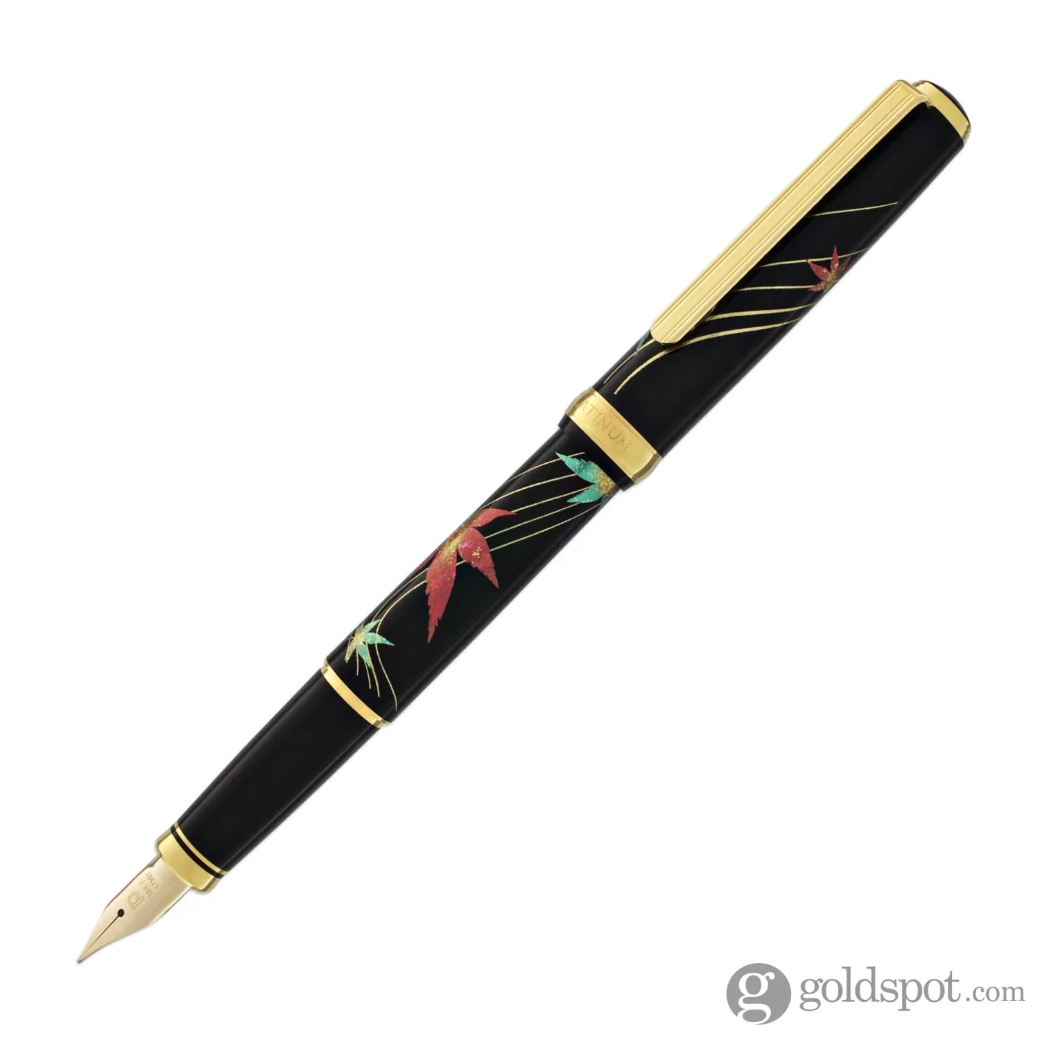 Platinum Classic Maki-e Fountain Pen in Autumn Leaves - 18K Gold - Image 2