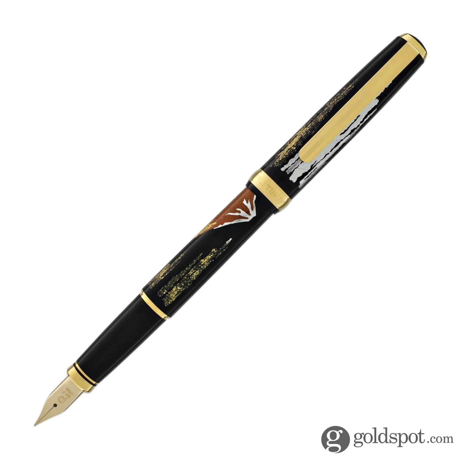 Platinum Classic Maki-e Fountain Pen with Mt. Fuji Design - 18K Gold - Image 17