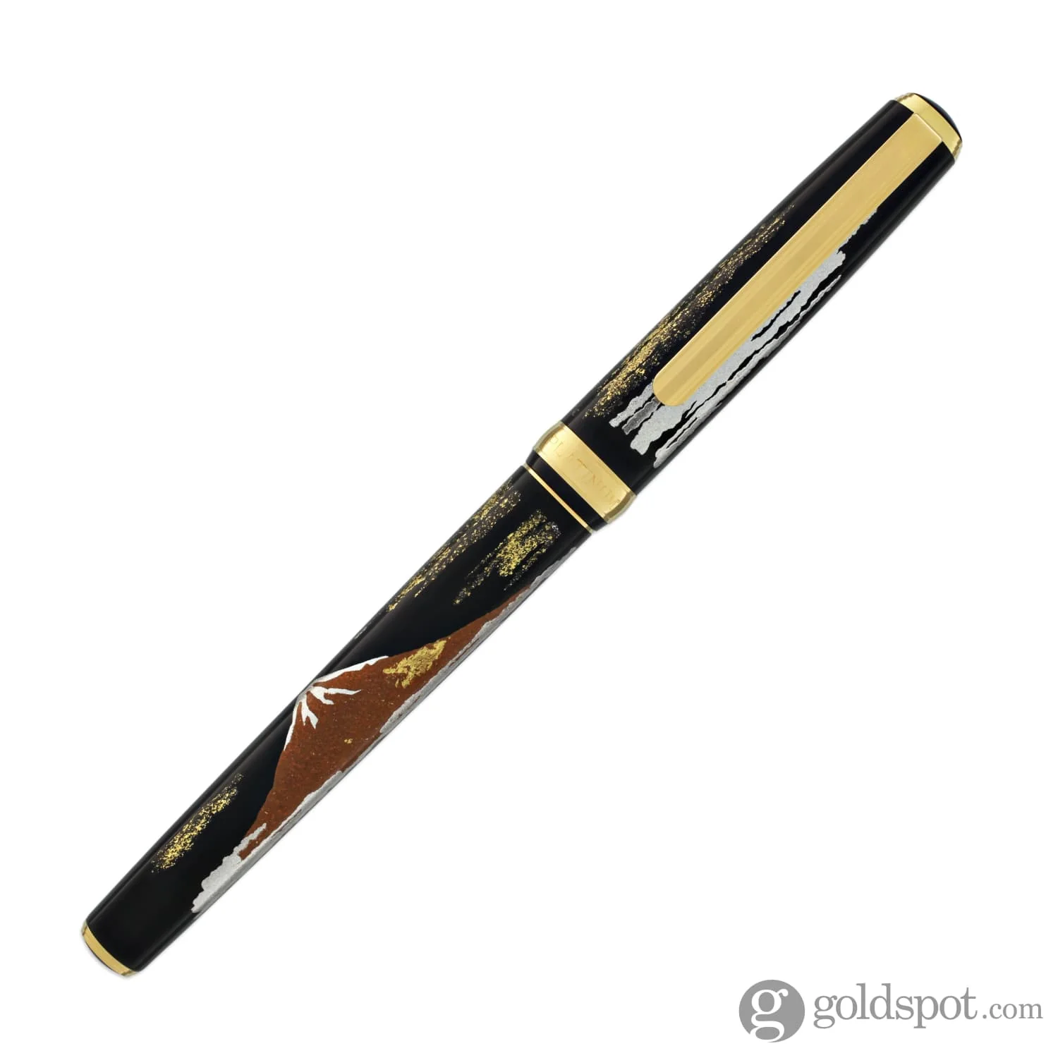 Platinum Classic Maki-e Fountain Pen with Mt. Fuji Design - 18K Gold - Image 4