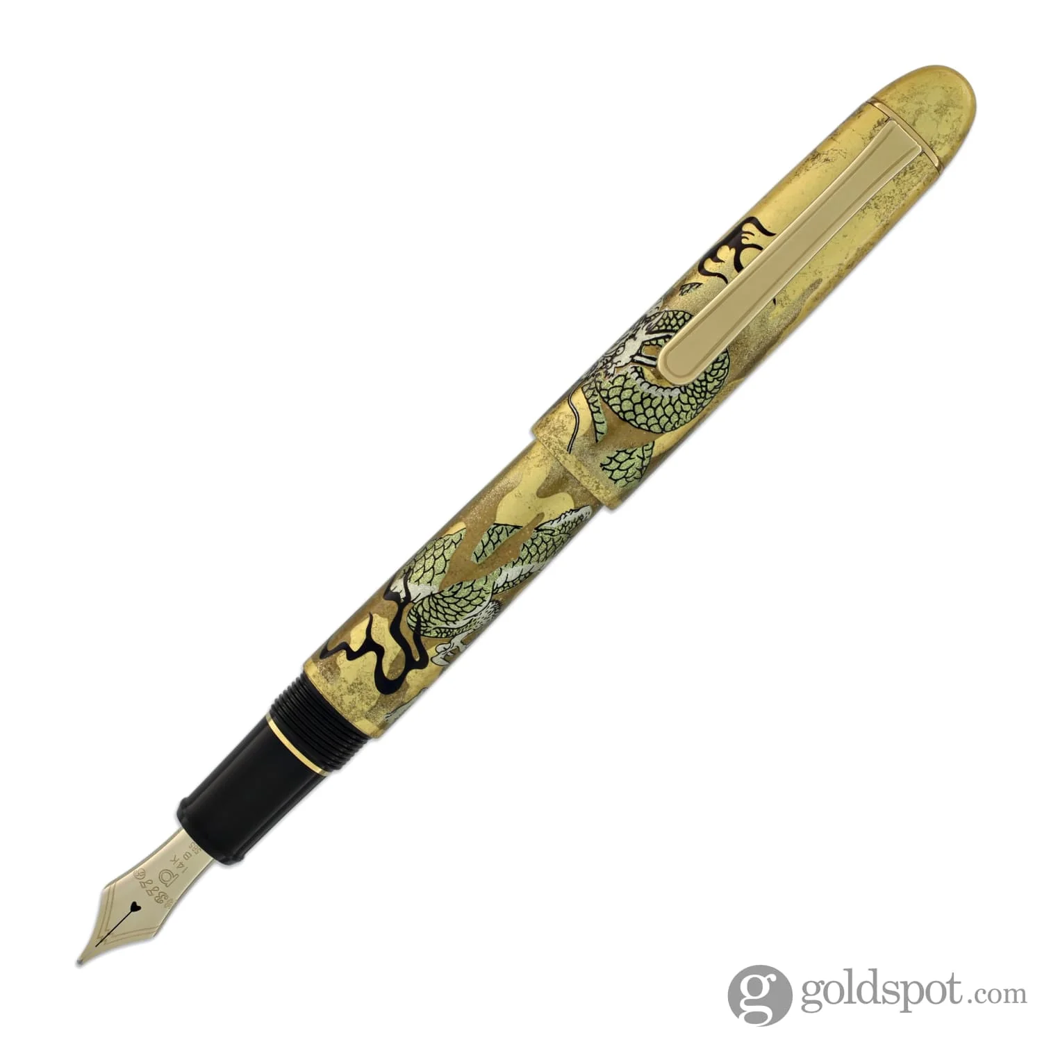 Platinum Kanazawa-haku Fountain Pen in Ascending Dragon - 14K Gold - Image 14