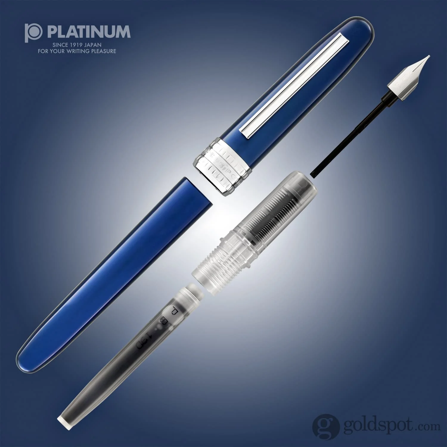 Platinum Plaisir Fountain Pen in Blue - Image 7