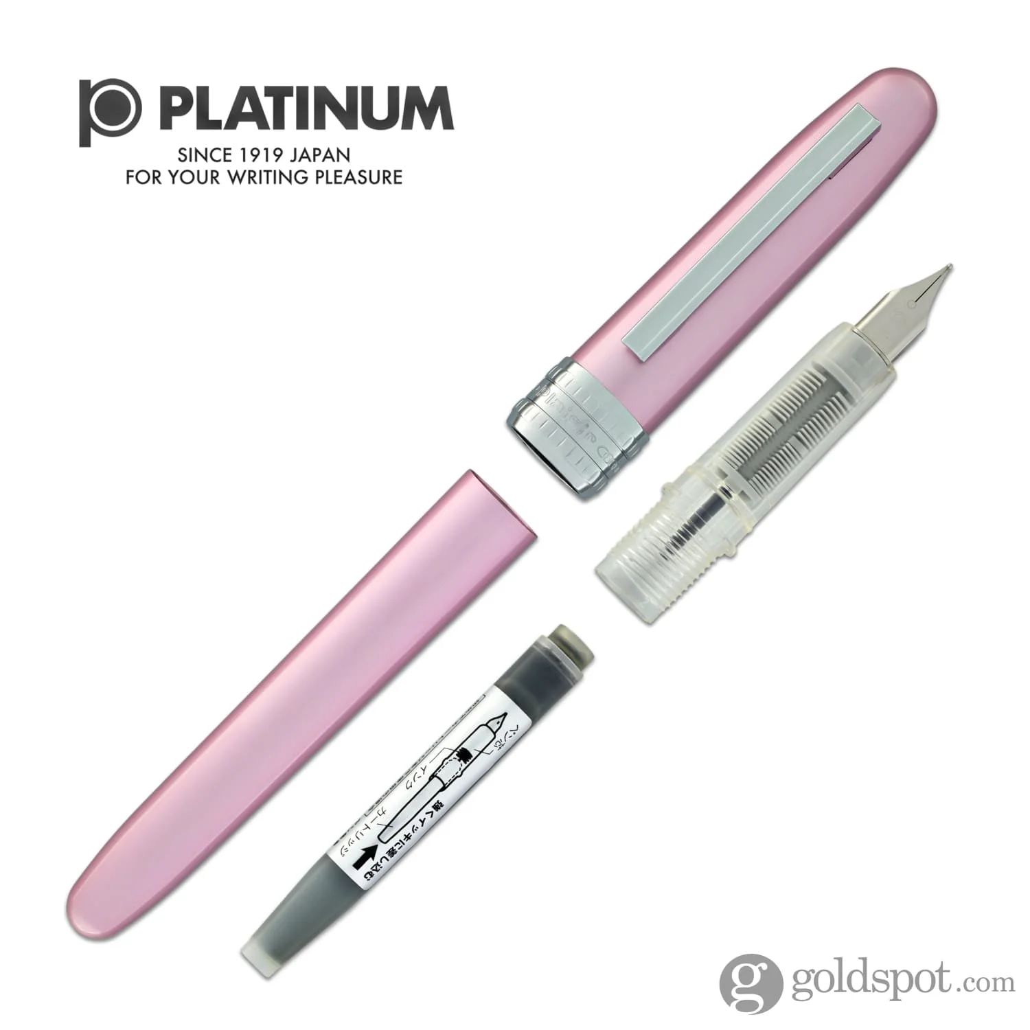 Platinum Plaisir Fountain Pen in Pink - 03 Fine Point - Image 7