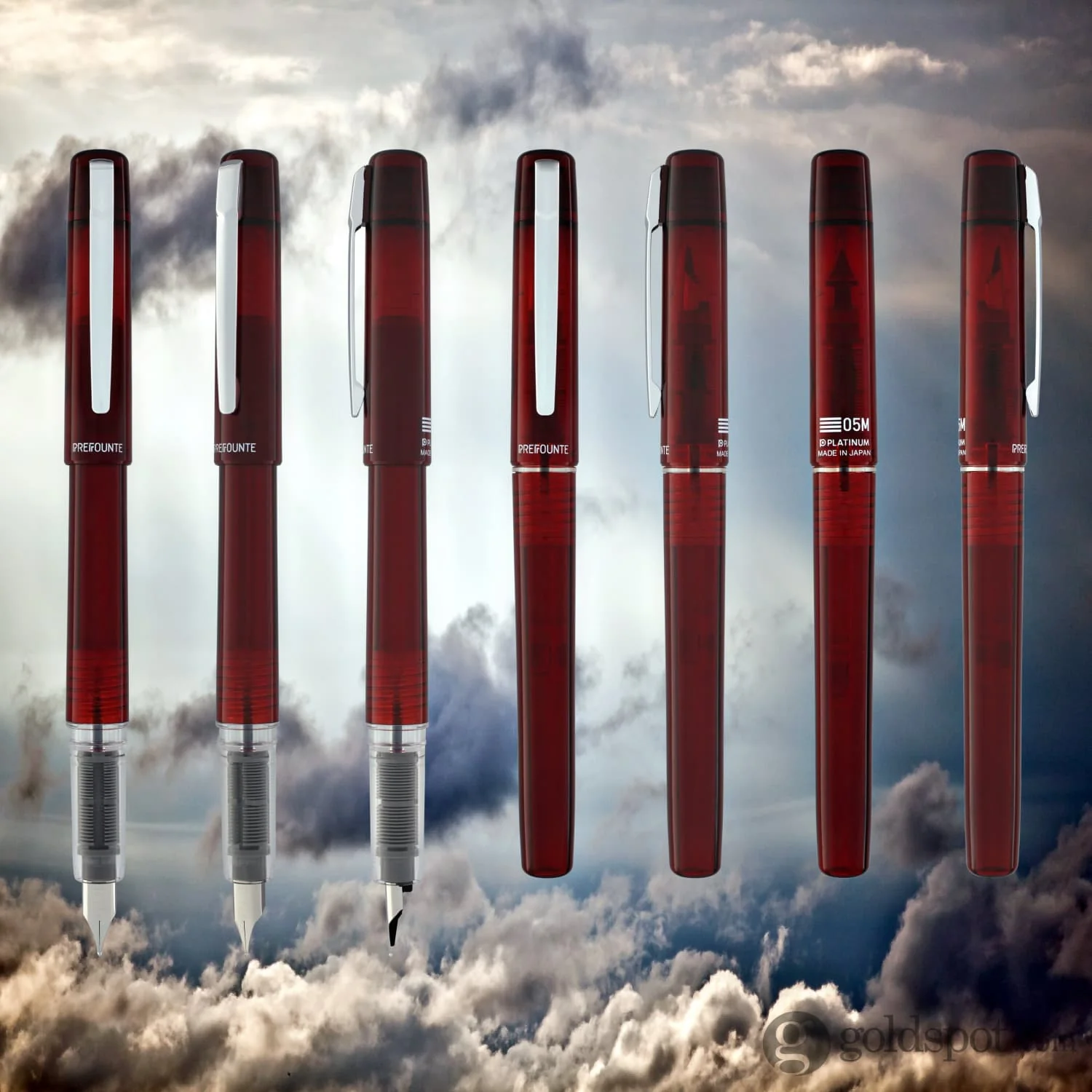 Platinum Prefounte Fountain Pen in Crimson Red - Image 9