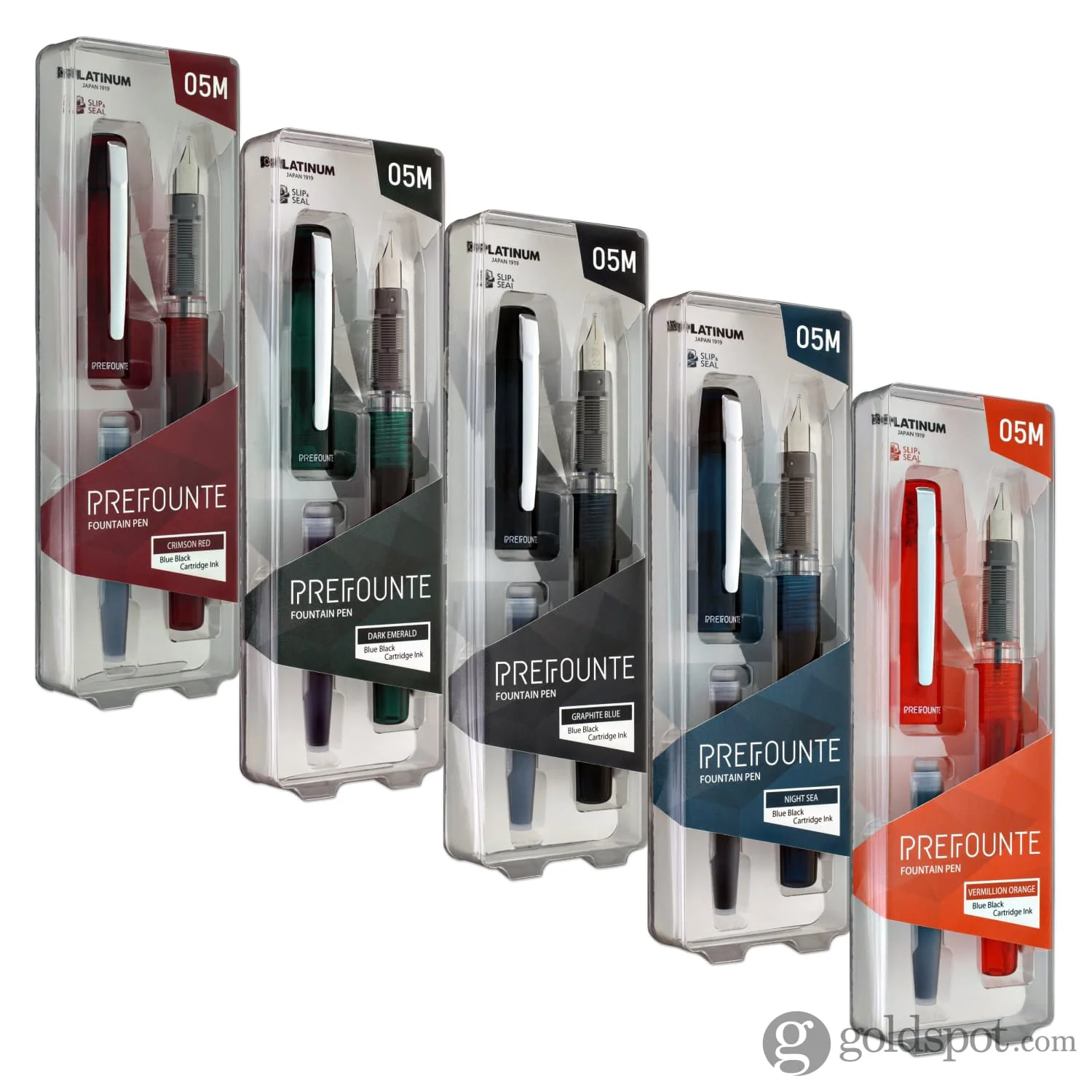 Platinum Prefounte Fountain Pen in Graphite Blue - Image 10