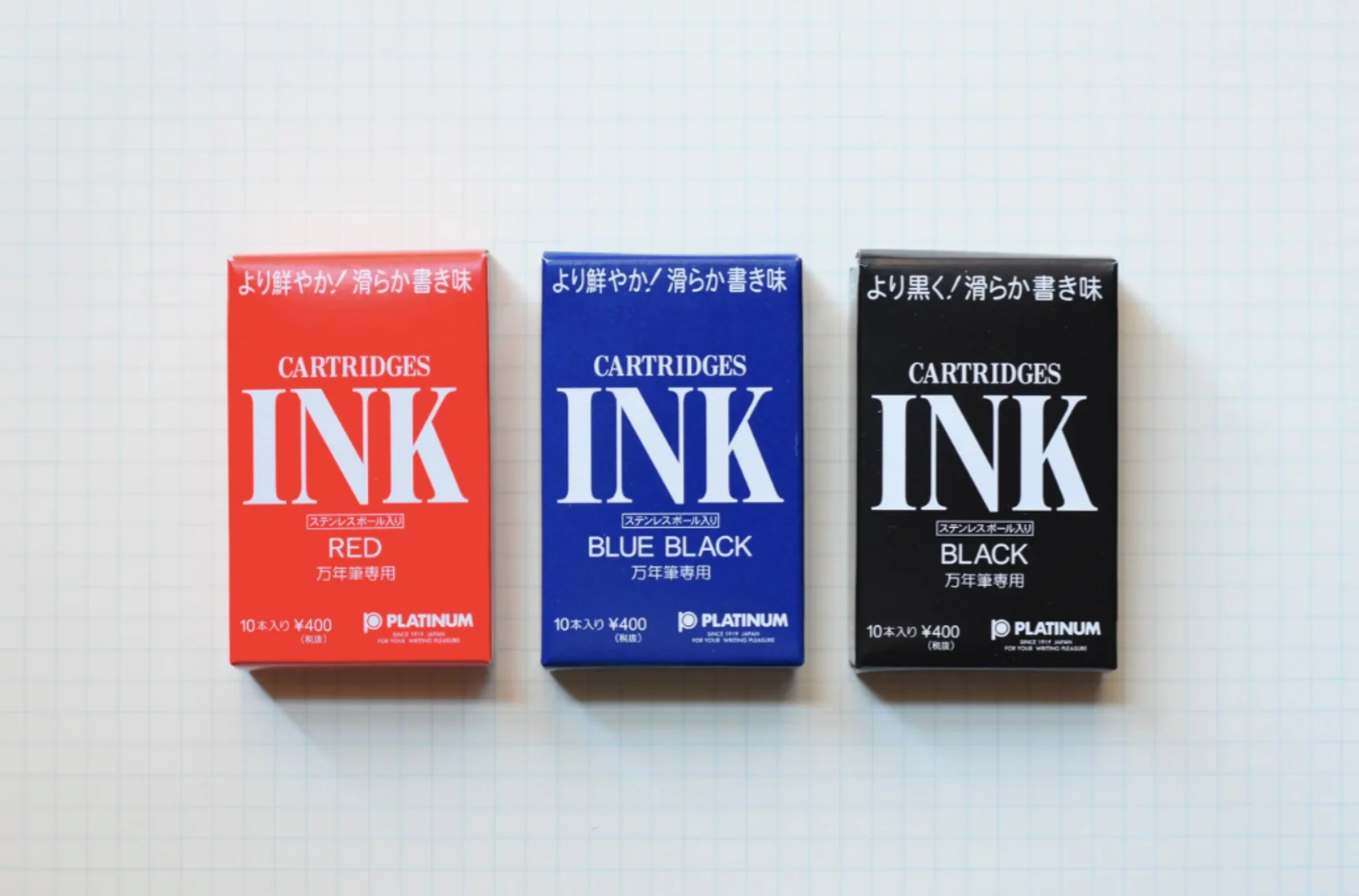 Platinum Ink Cartridge in Red - Pack of 10 - Image 5