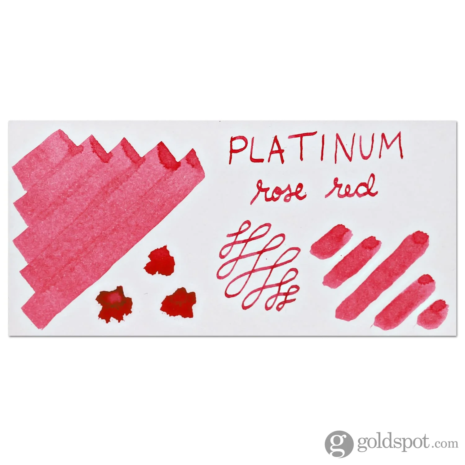 Platinum Pigment Bottled Ink in Rose Red - 60 mL - Image 2