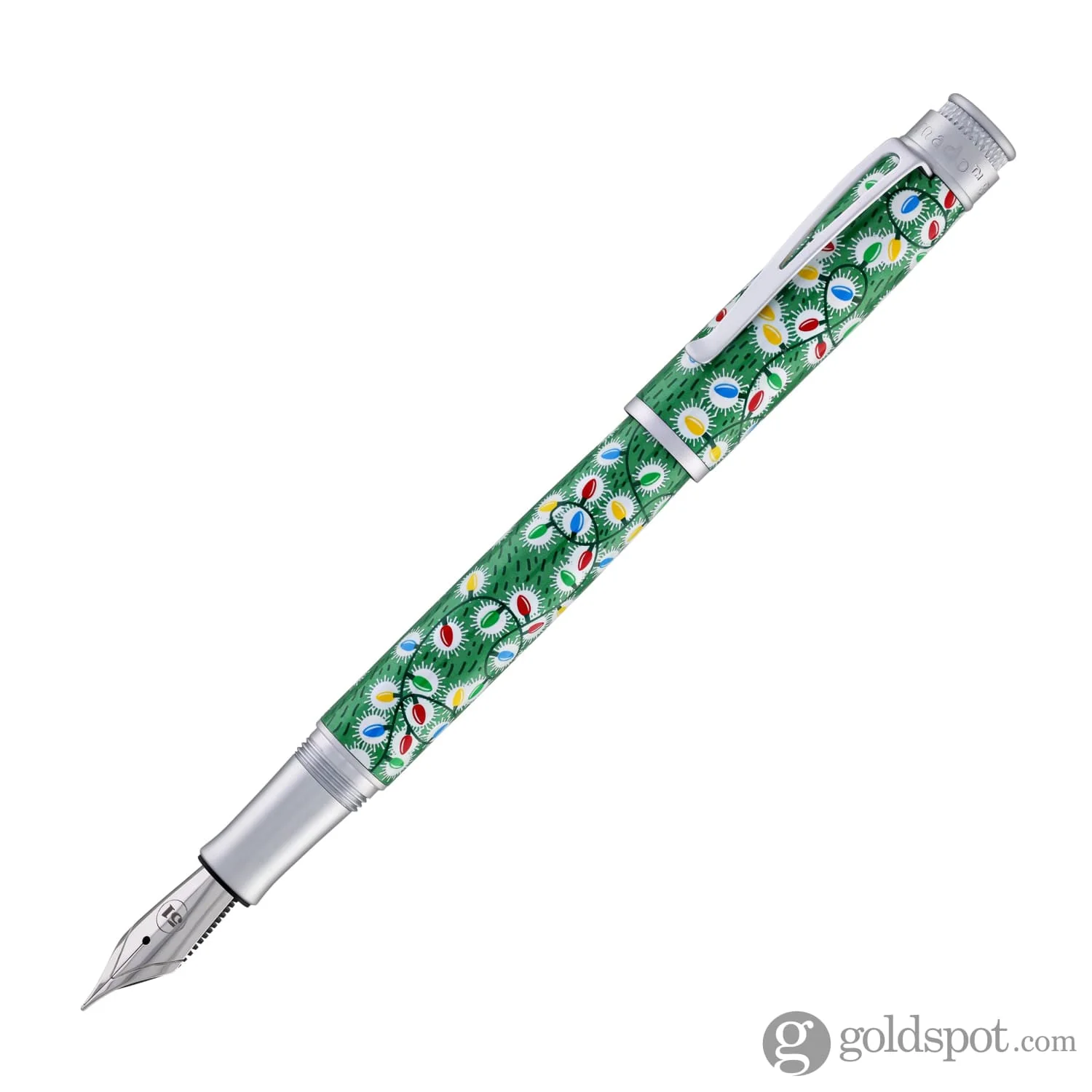 Retro 51 Goldspot Exclusive Tornado Fountain Pen in Sparky Christmas Lights - Image 3