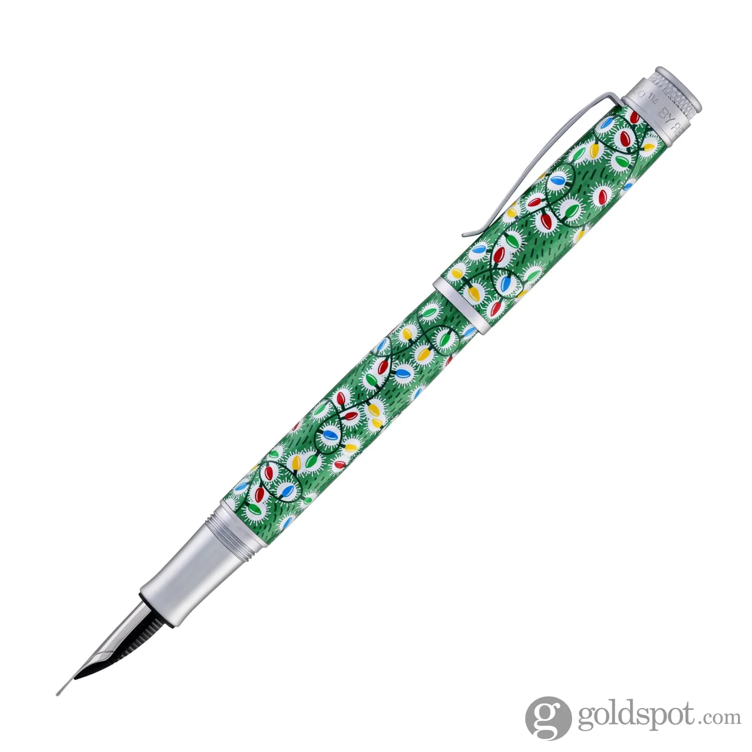 Retro 51 Goldspot Exclusive Tornado Fountain Pen in Sparky Christmas Lights - Image 4
