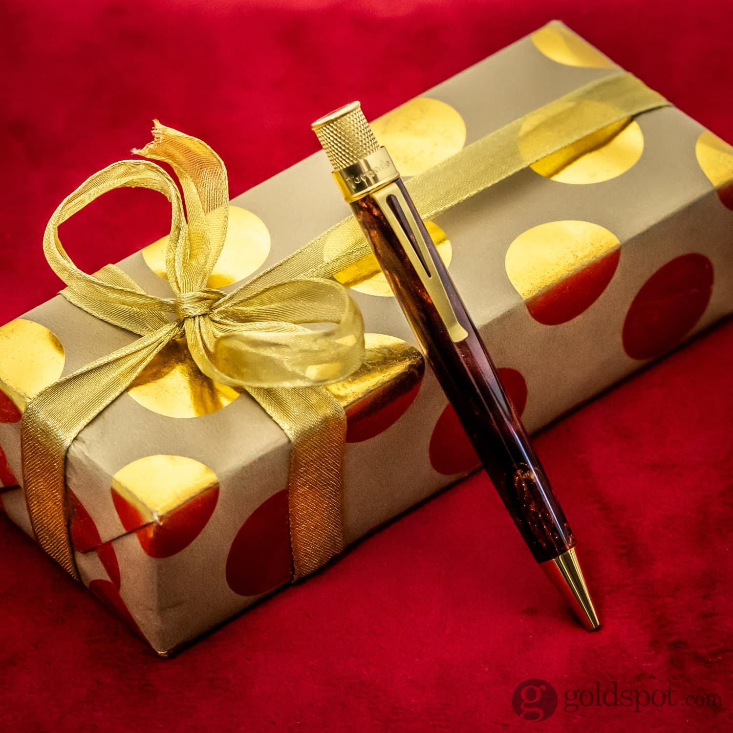Retro 51 Goldspot Exclusive Tornado Rollerball in 'Tis the Season Diamondcast Resin- Artist Proof - Image 9