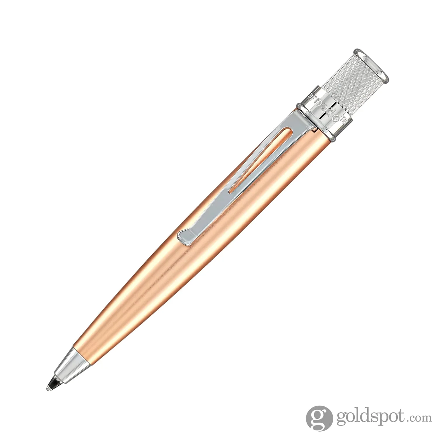 Retro 51 Pularys Modern Traveler Set Navy Leather with Tornado Elite Copper Ballpoint Pen - Image 3