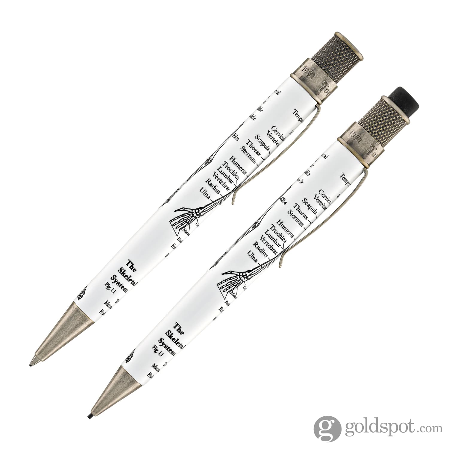 Retro 51 Tornado Dr. Gray Rollerball Pen & 1.15mm Mechanical Pencil Set - Image 4