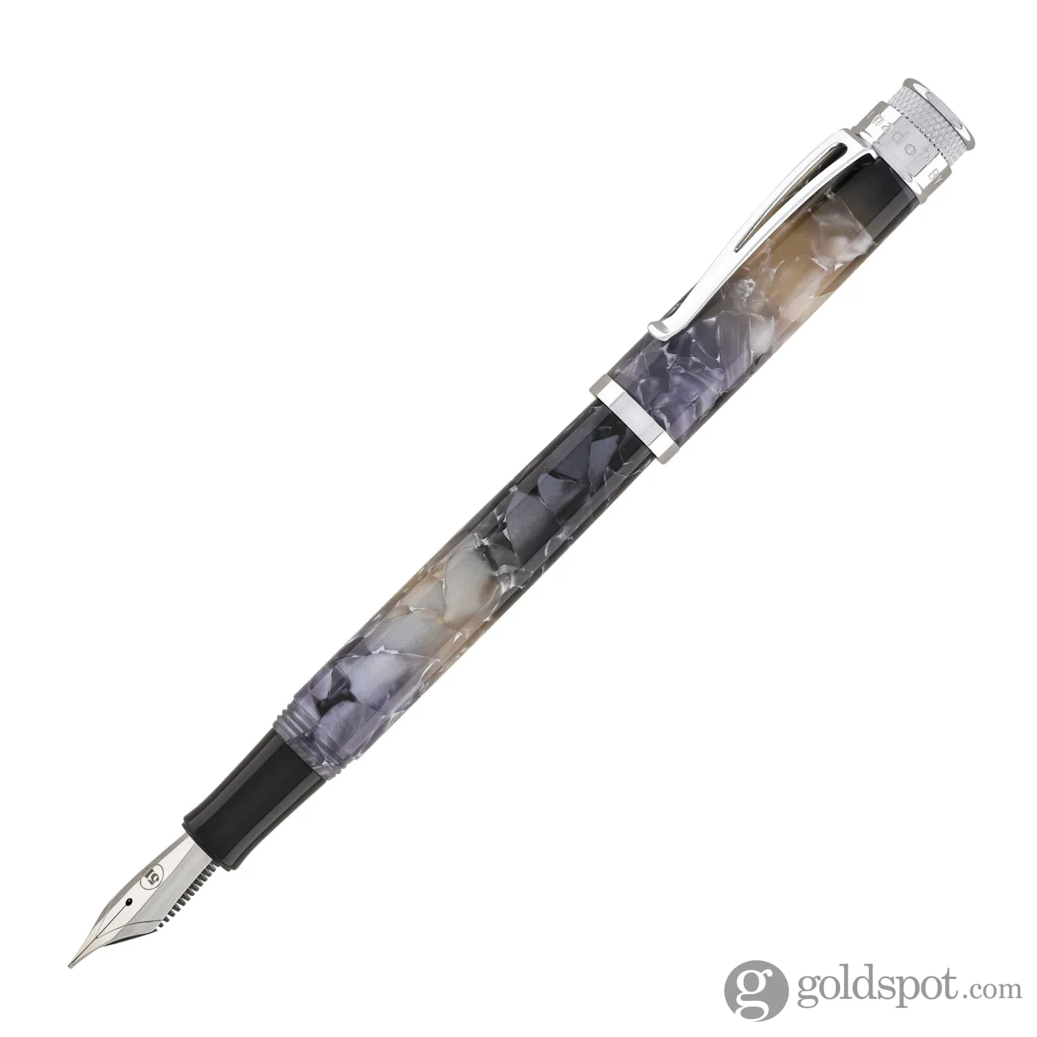 Retro 51 Tornado Fountain Pen in Silver Lining - Image 2