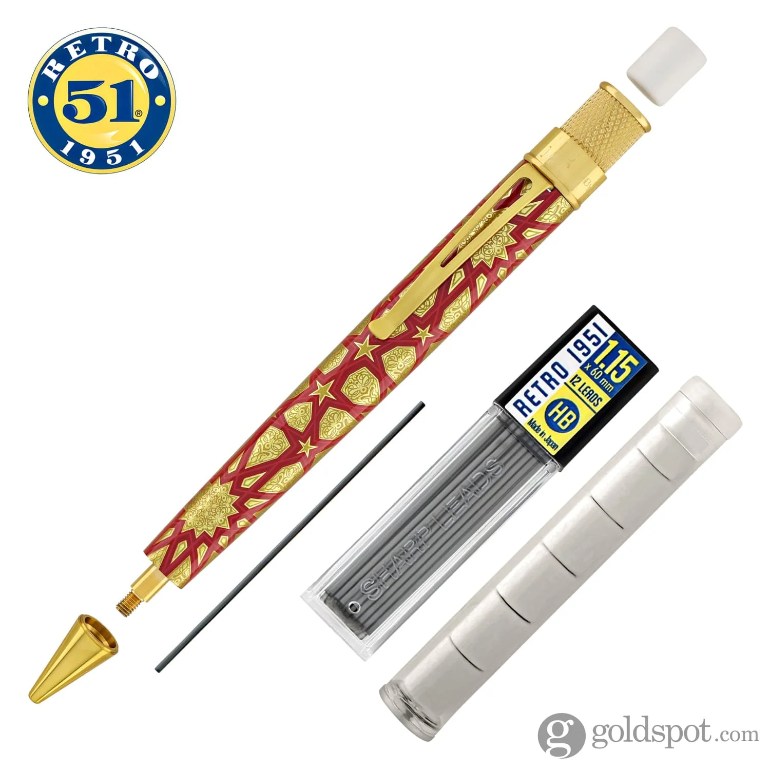Retro 51 Tornado Metropolitan Rollerball and Pencil Set in Geometric - Image 7