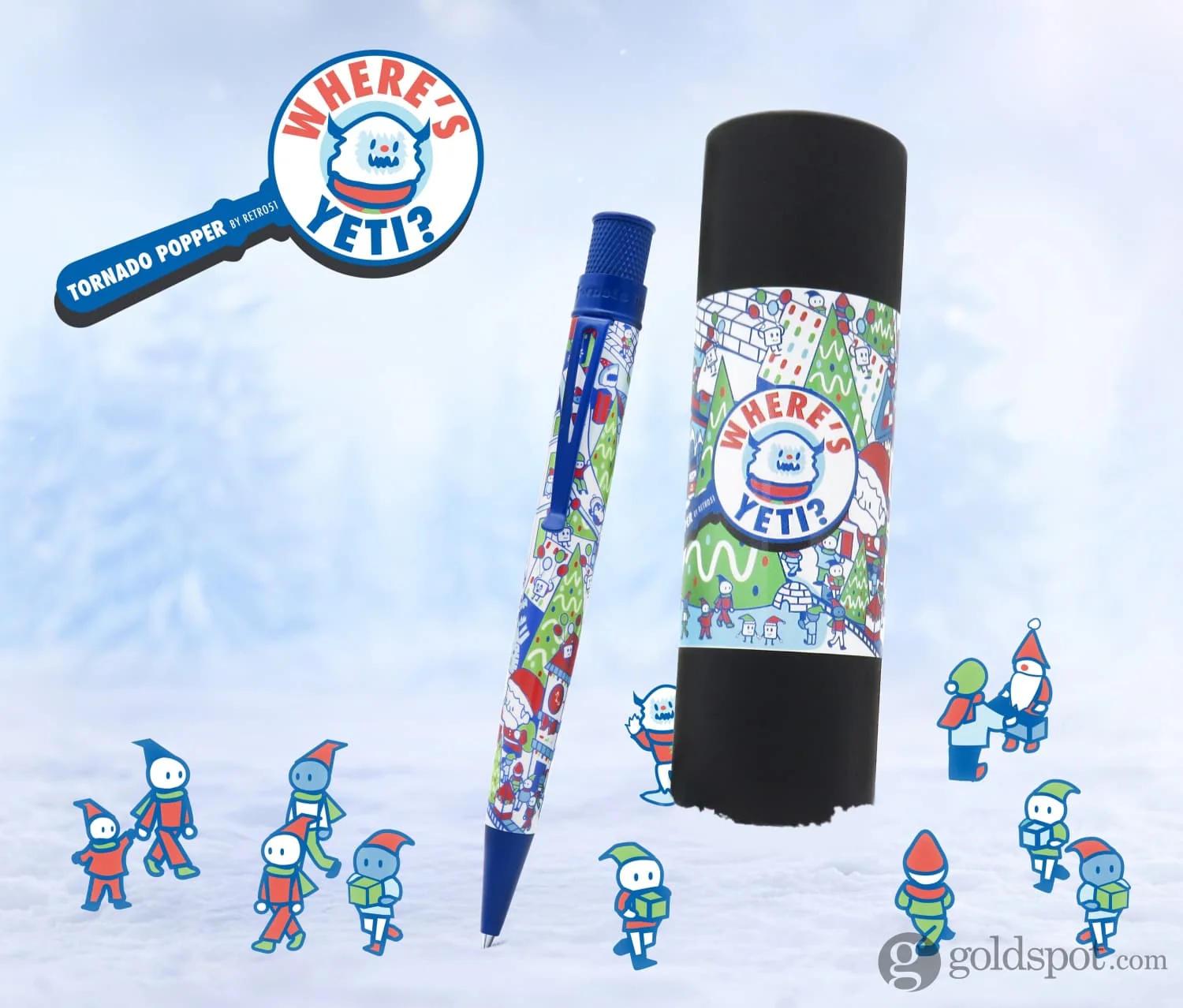 Retro 51 Tornado Popper Rollerball Pen Where’s Yeti? A Holiday Tale - Limited Edition - Image 6