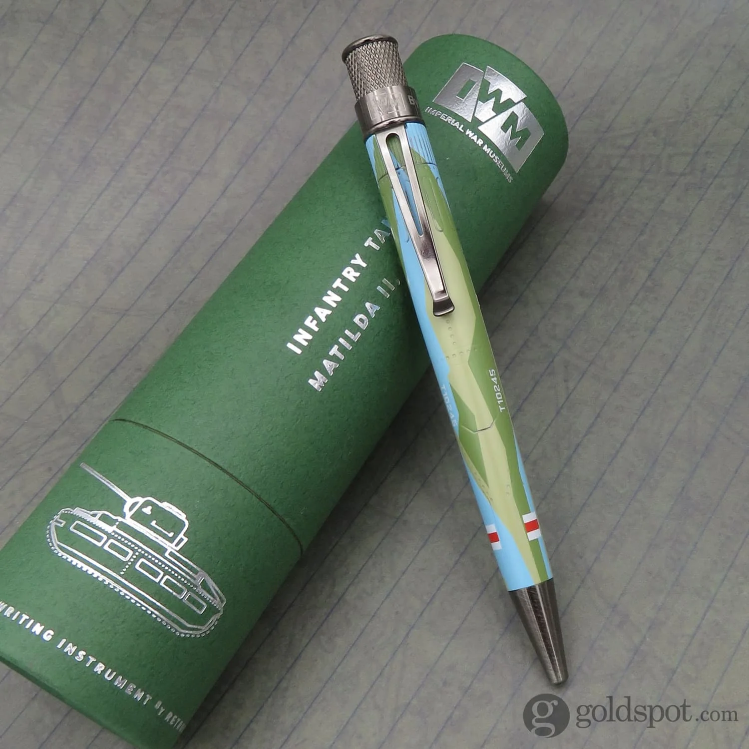 Retro 51 Tornado Imperial War Museums Rollerball Pen in Matilda Tank - Image 4