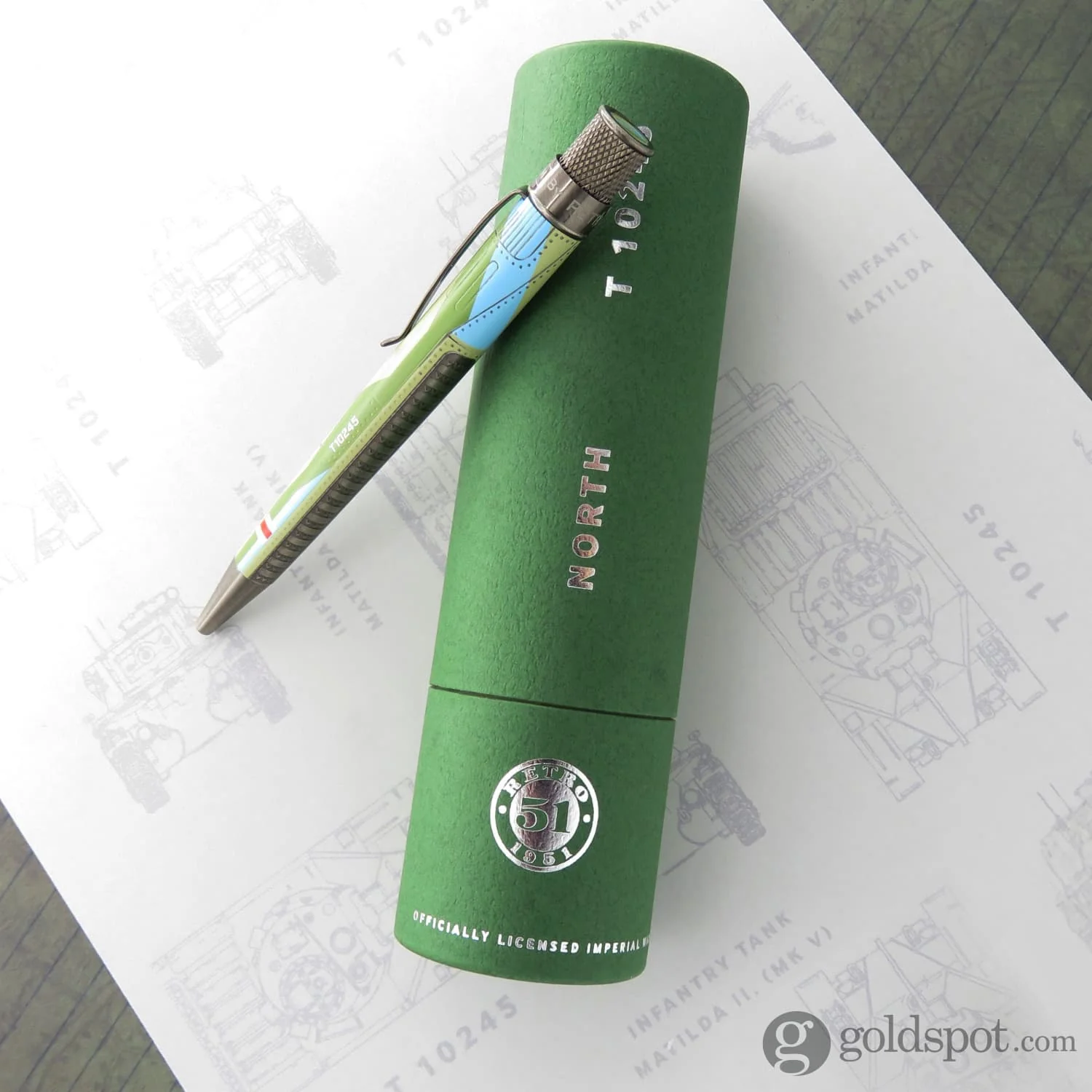 Retro 51 Tornado Imperial War Museums Rollerball Pen in Matilda Tank - Image 6