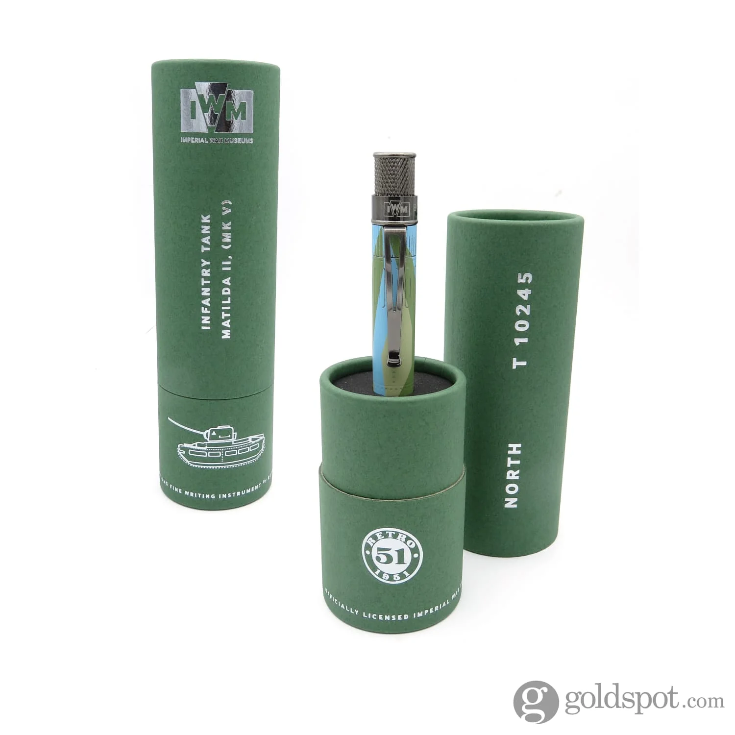 Retro 51 Tornado Imperial War Museums Rollerball Pen in Matilda Tank - Image 8