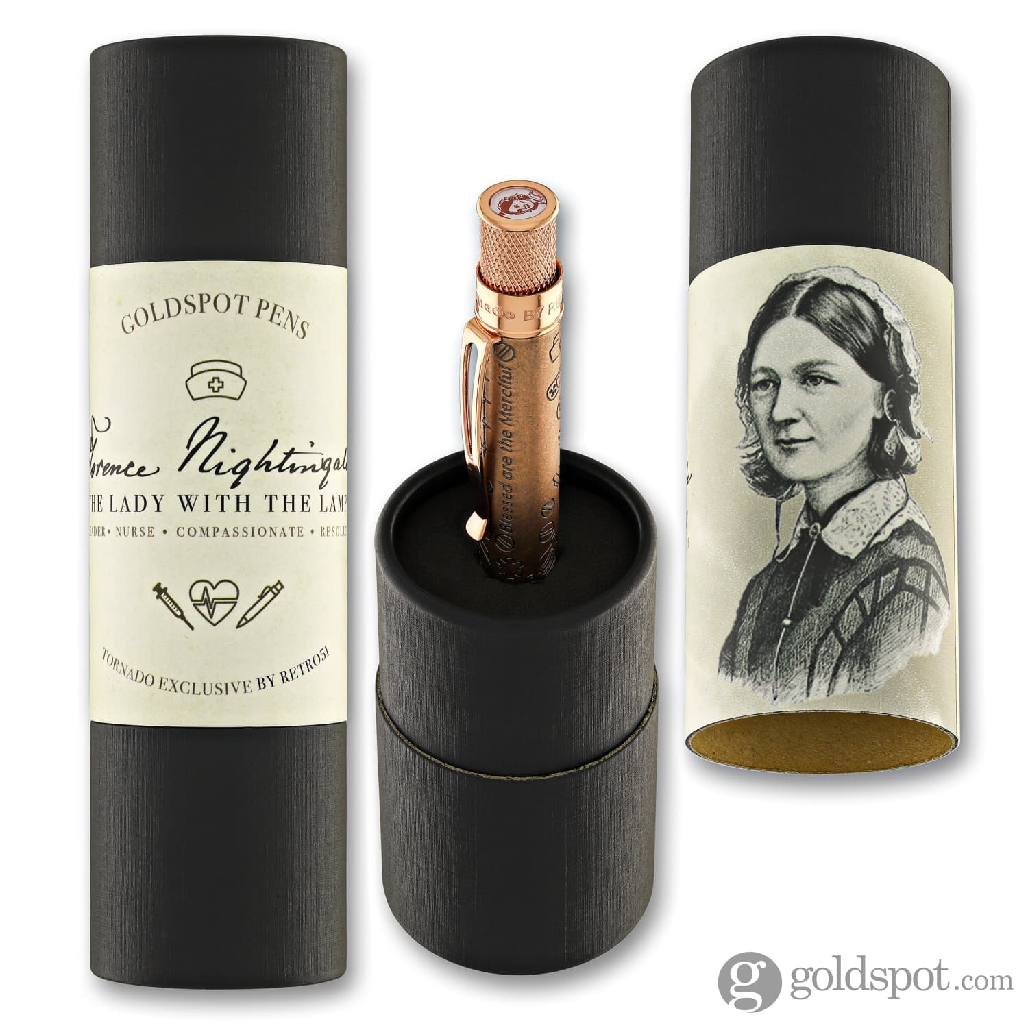 Retro 51 Goldspot Exclusive Tornado Rollerball Pen in Florence Nightingale - Limited Edition - Image 7
