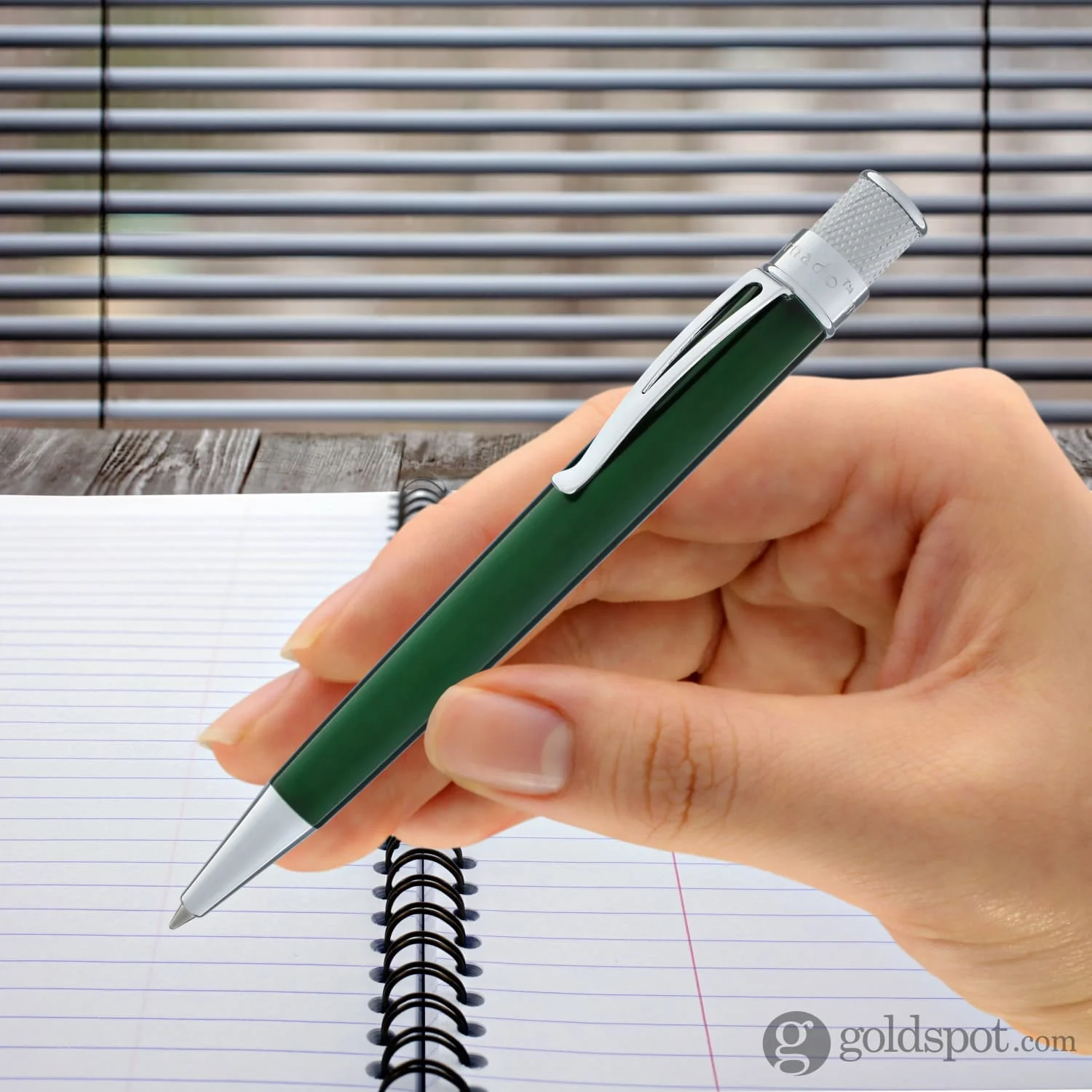 Retro 51 Tornado Rollerball Pen in Green Lacquer - Image 8