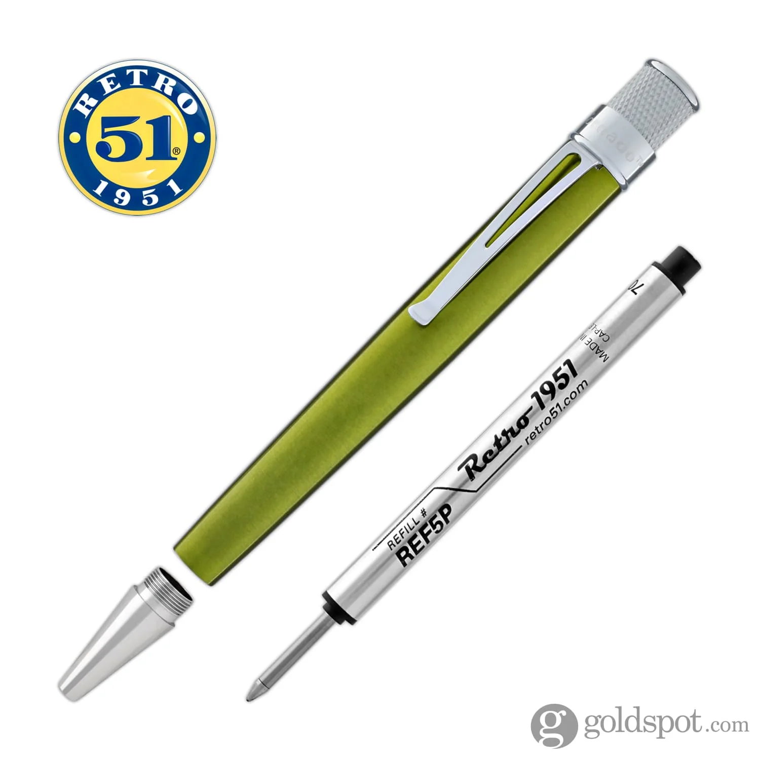 Retro 51 Tornado Rollerball Pen in Kiwi Lacquer - Image 4