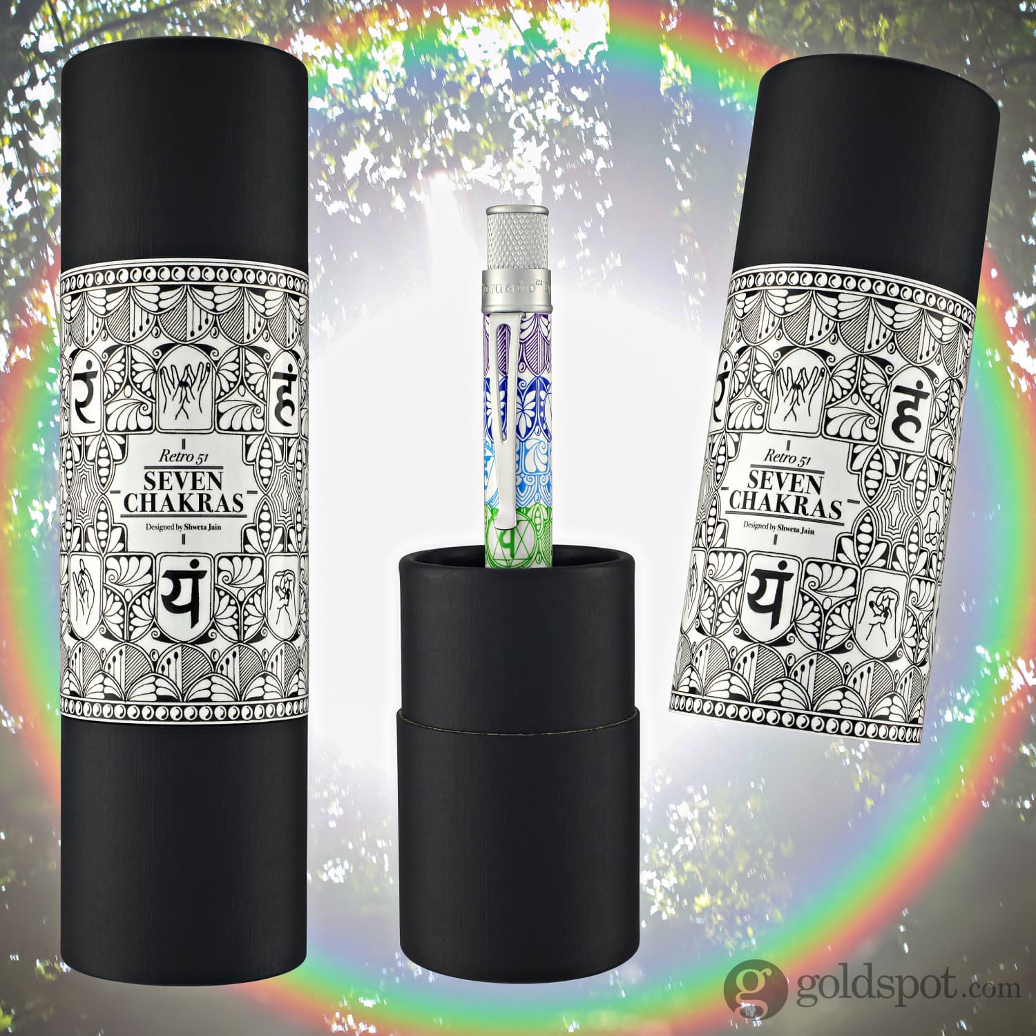 Retro 51 Goldspot Exclusive Tornado Rollerball Pen in Seven Chakras - Image 9