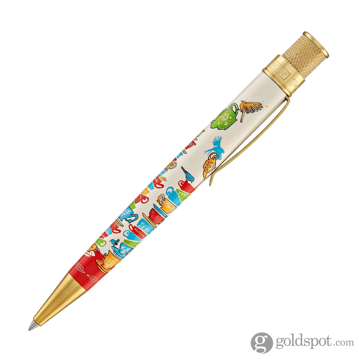 Retro 51 Goldspot Exclusive Tornado Rollerball Pen in Twee-Tea - Image 5