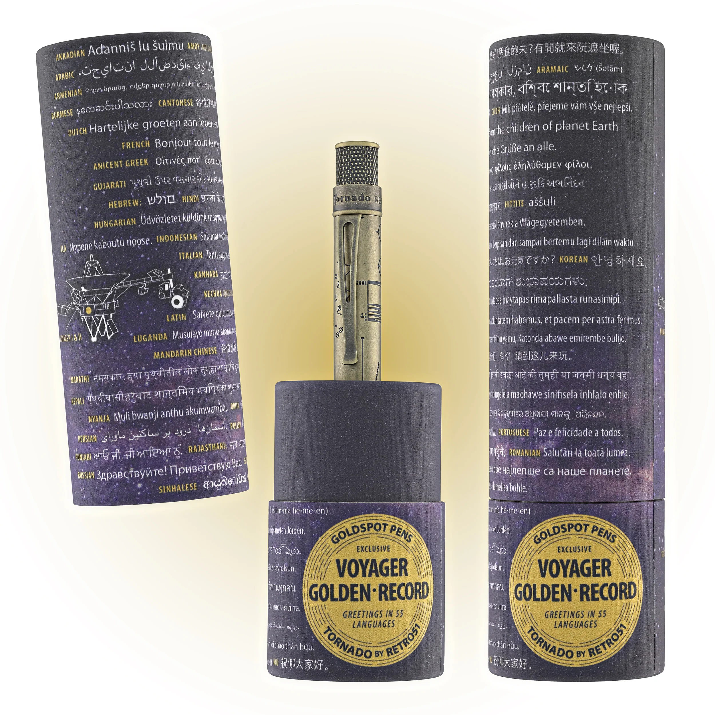 Retro 51 Tornado Rollerball Pen in Voyager Golden Record Limited Edition - Image 2