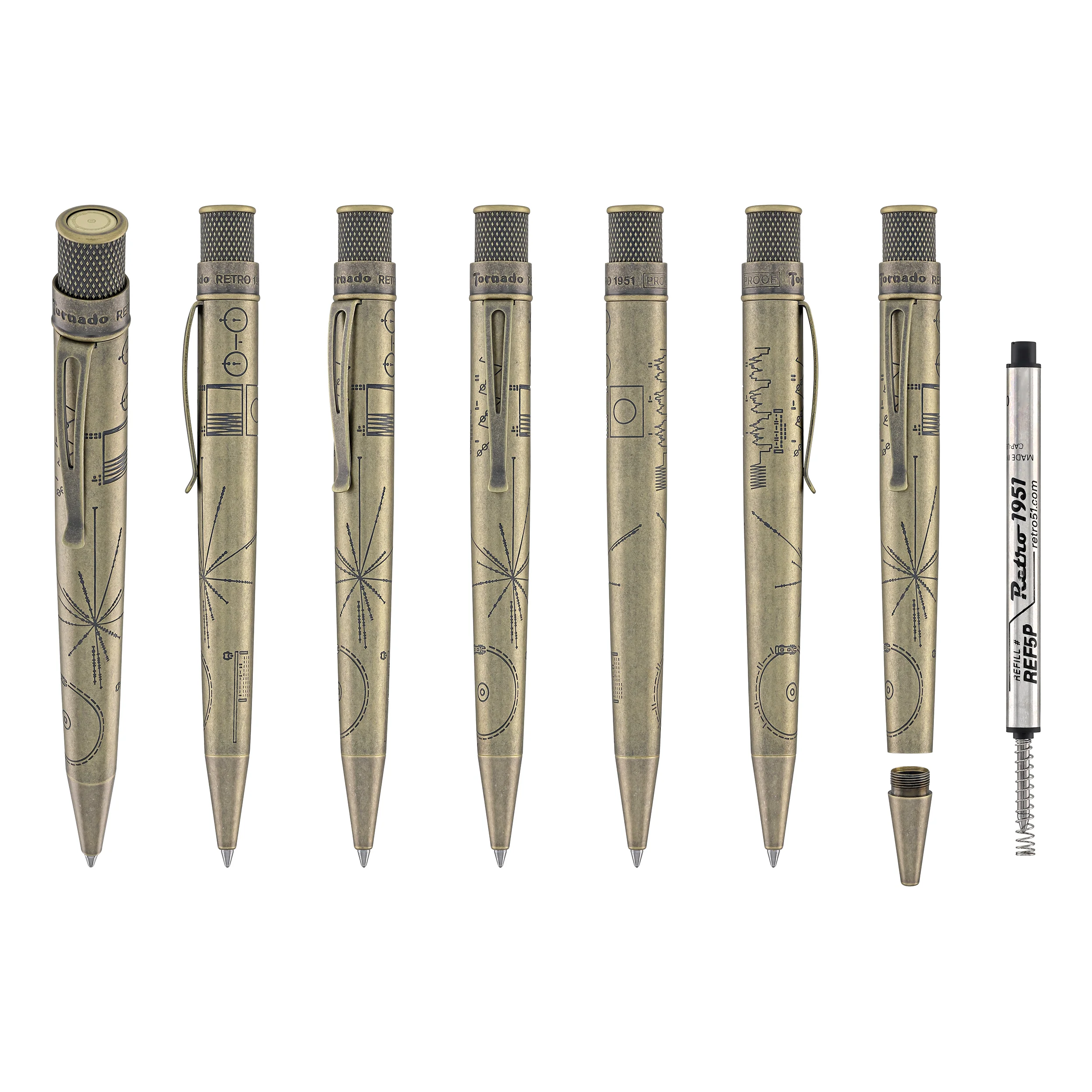 Retro 51 Tornado Rollerball Pen in Voyager Golden Record Limited Edition - Image 8