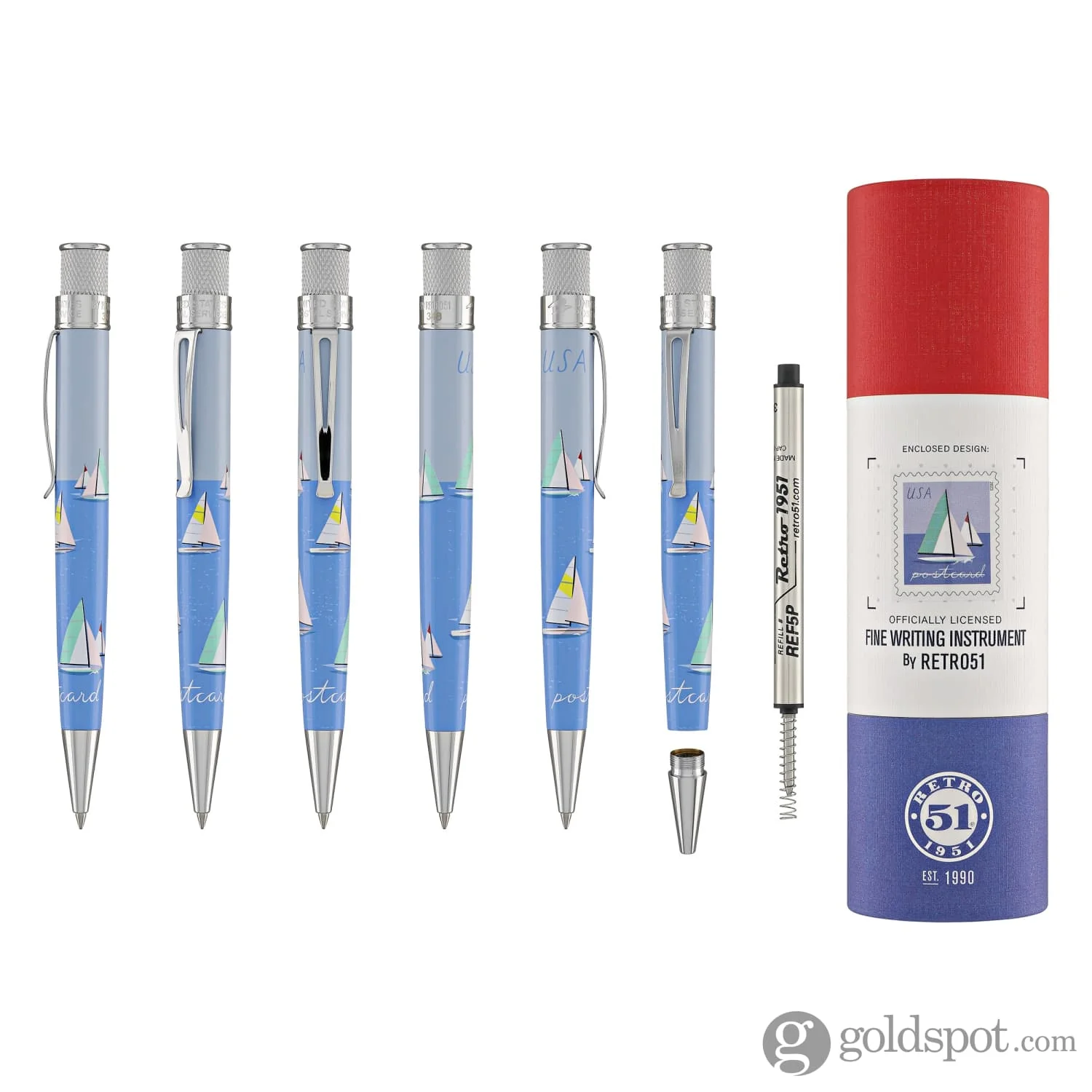 Retro 51 Tornado Rollerball Pen in USPS Sailboats - Image 8