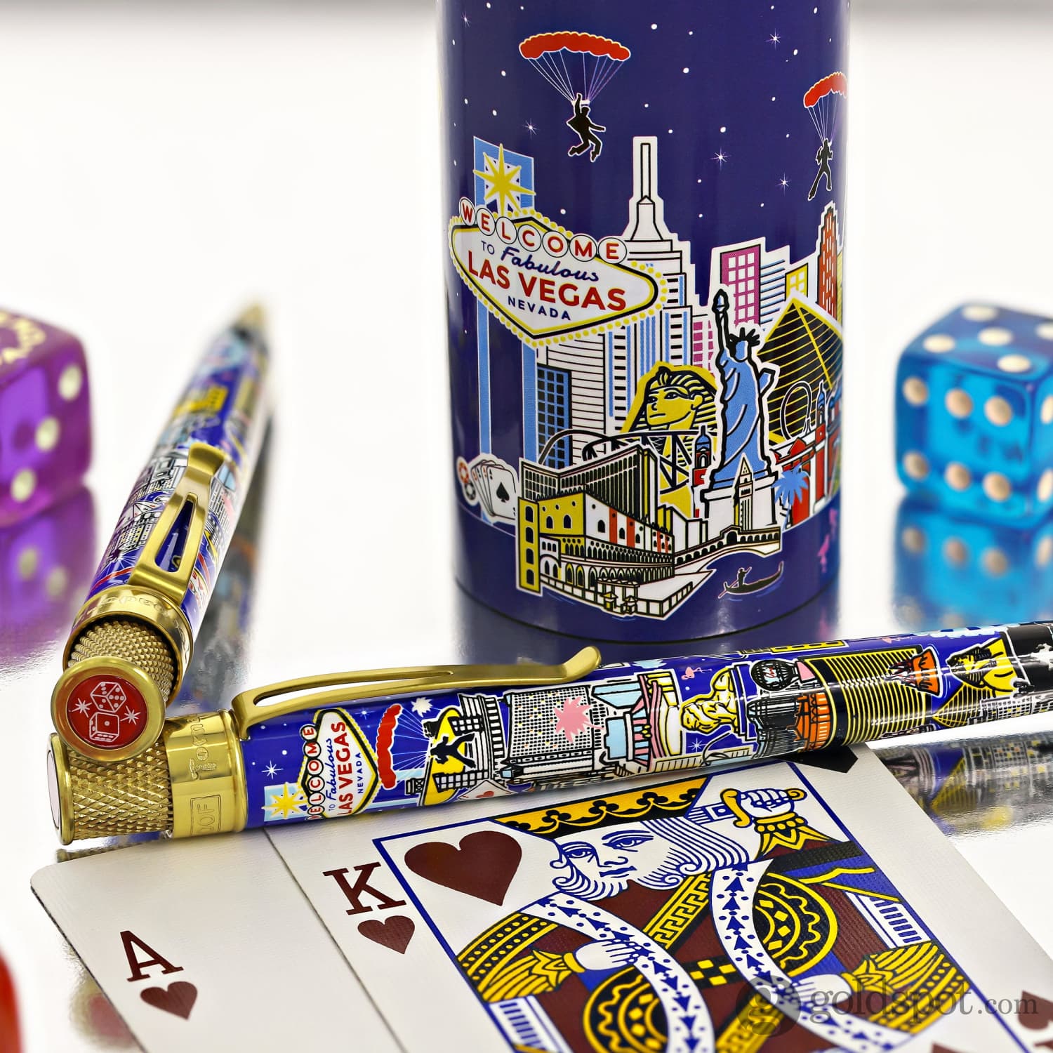 Retro 51  Goldspot Exclusive Tornado Rollerball Pen in Vegas Skyline - Limited Edition - Image 11