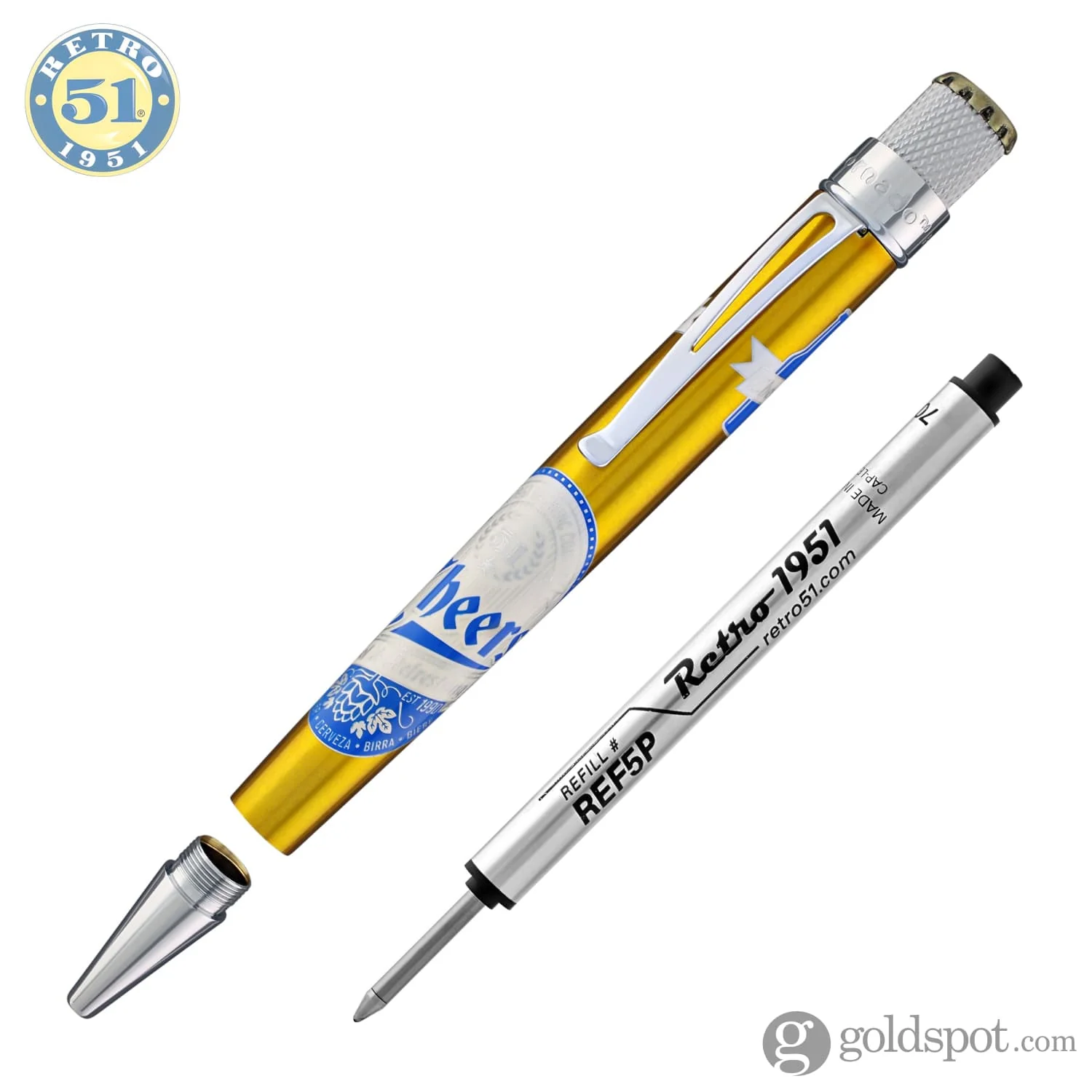 Retro 51 Tornado Speakeasy Rollerball Pen in Cheers (Beer) - Image 5