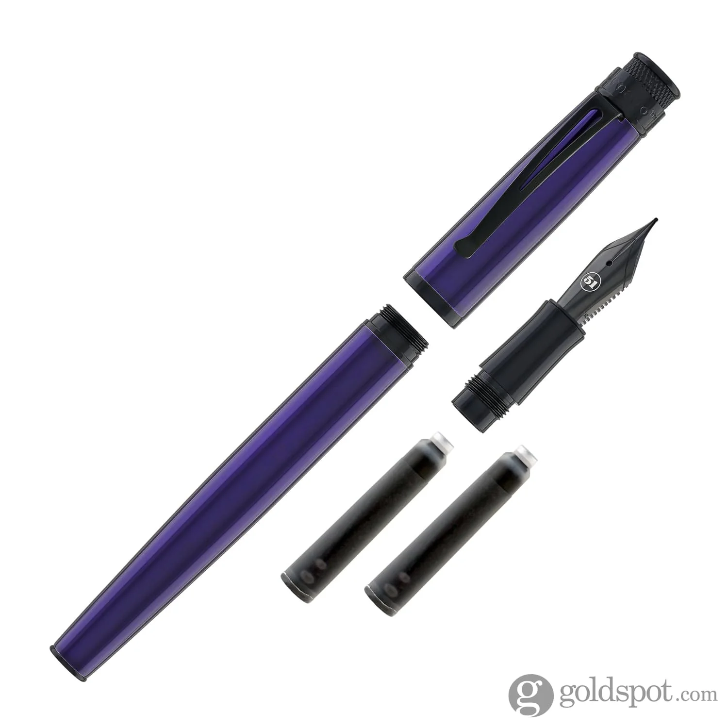 Retro 51 Tornado™ Stealth Fountain Pen in Midnight Purple - Image 7