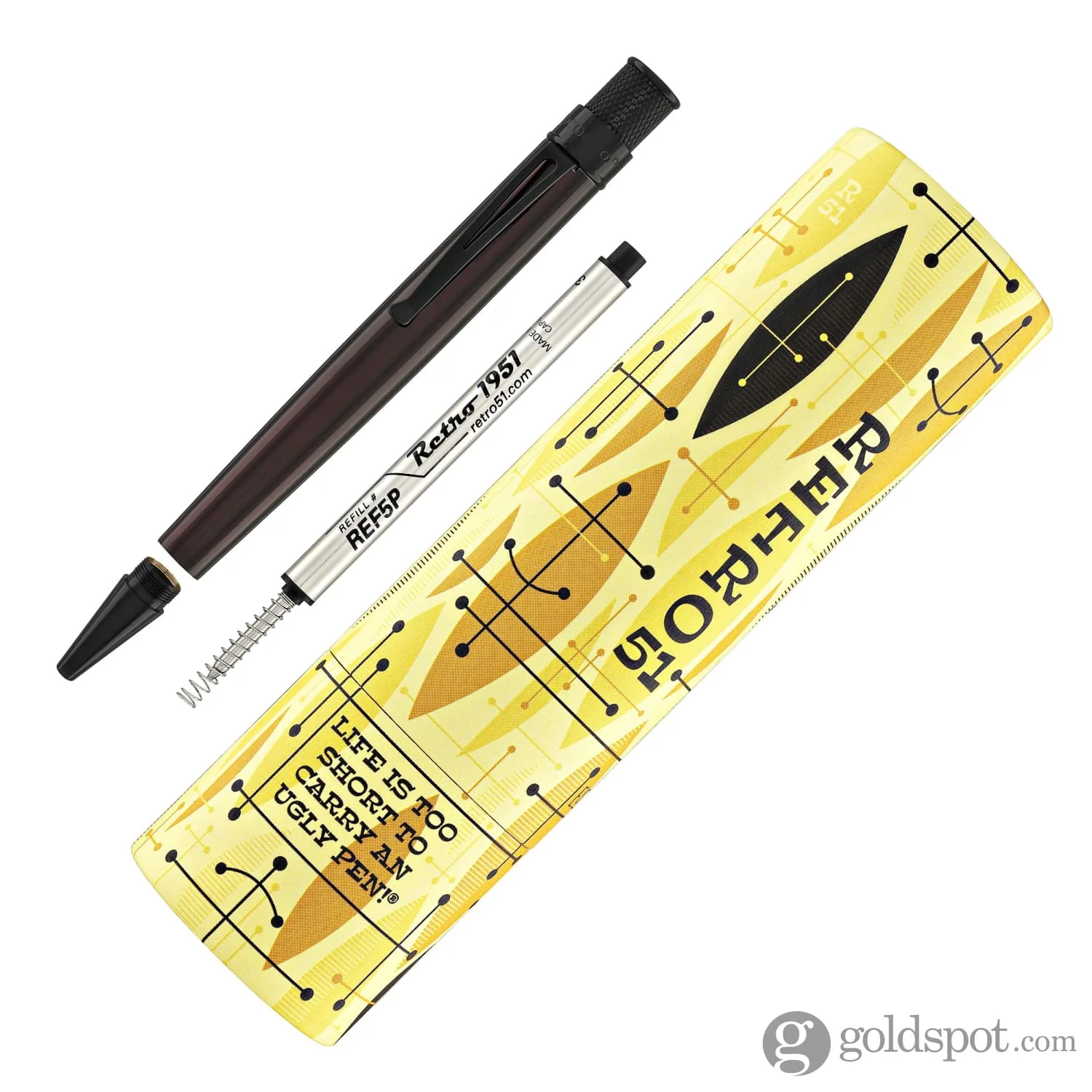 Retro 51 Tornado Stealth Rollerball Pen in Black Cherry - Image 5