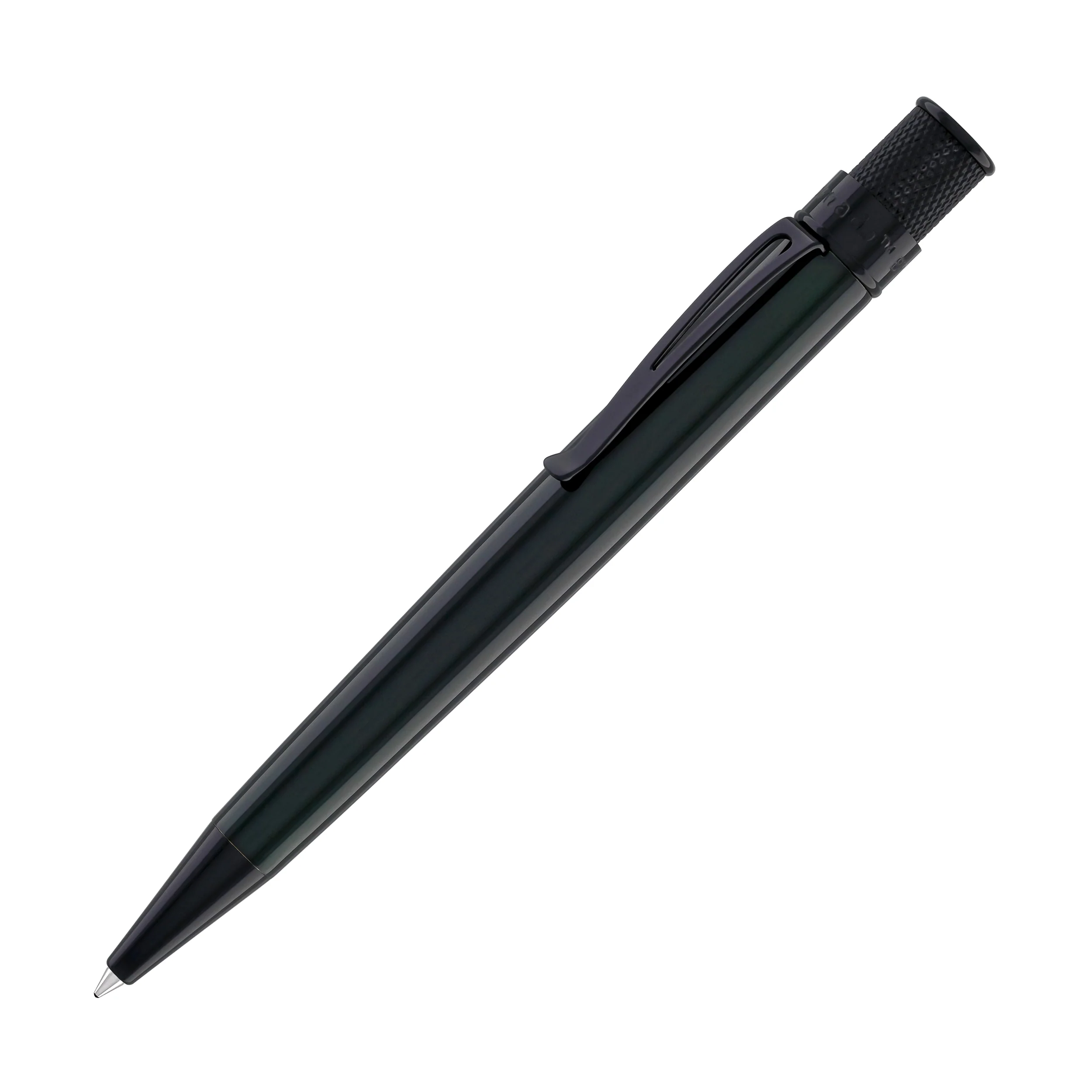 Retro 51 Tornado Stealth Rollerball Pen in Emerald Green - Image 3
