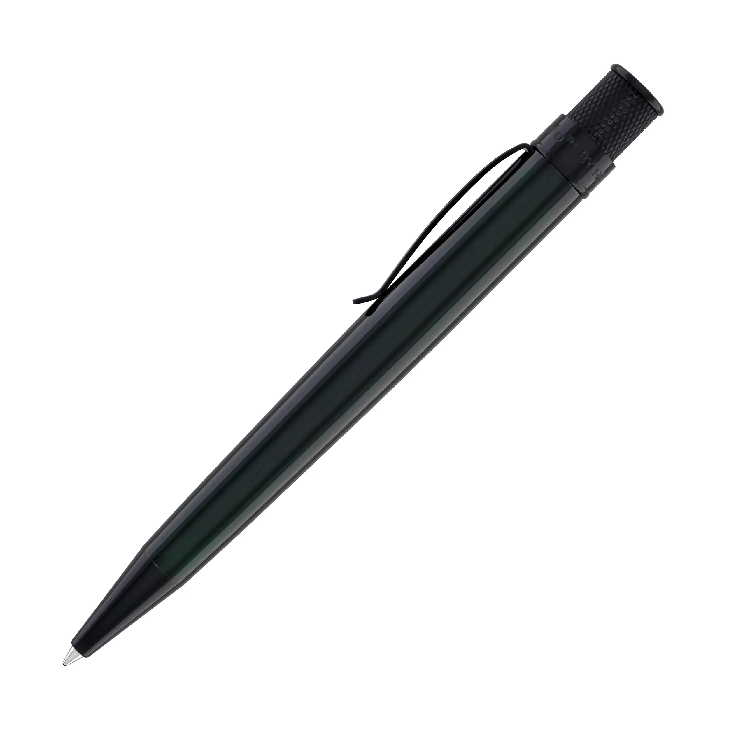 Retro 51 Tornado Stealth Rollerball Pen in Emerald Green - Image 4