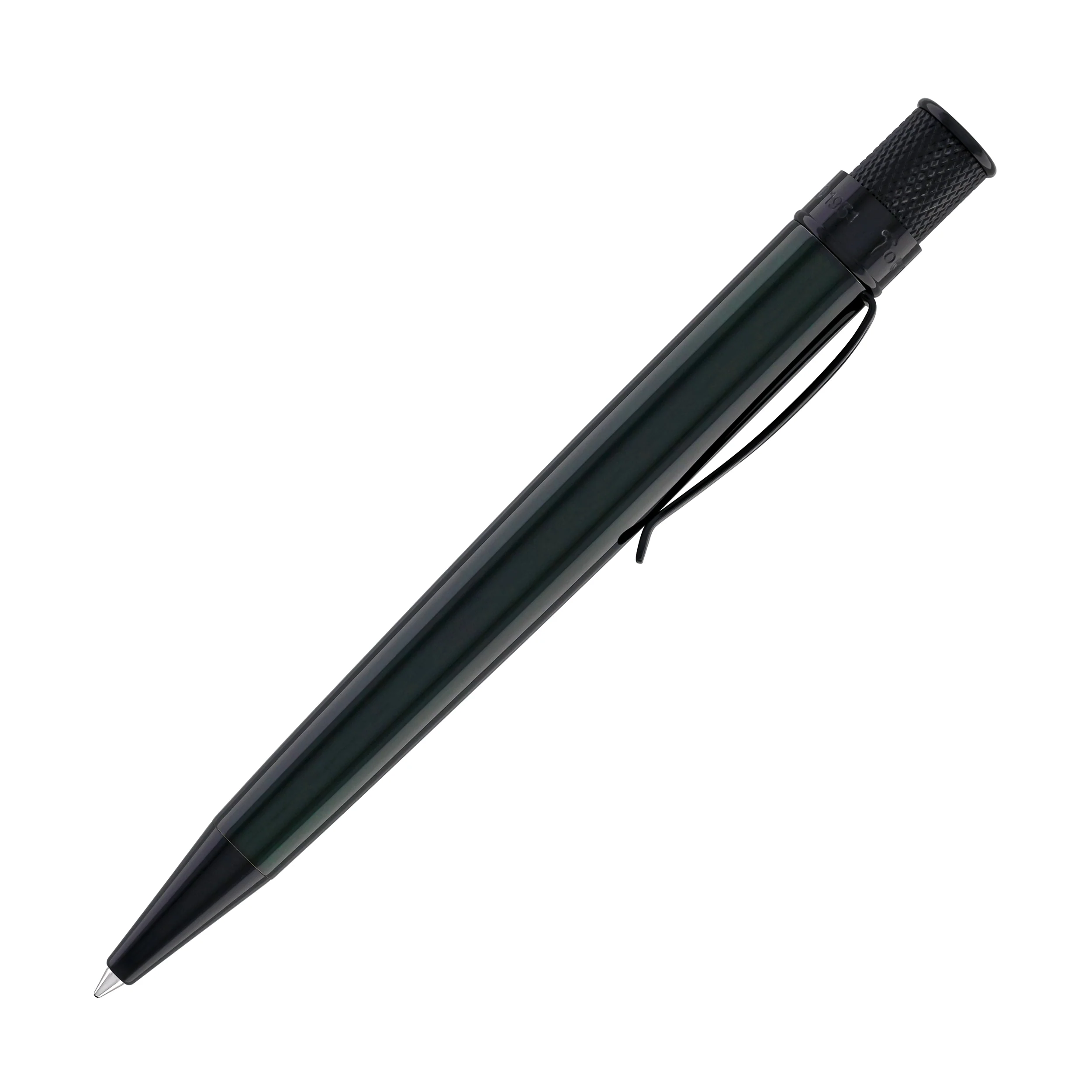 Retro 51 Tornado Stealth Rollerball Pen in Emerald Green - Image 5