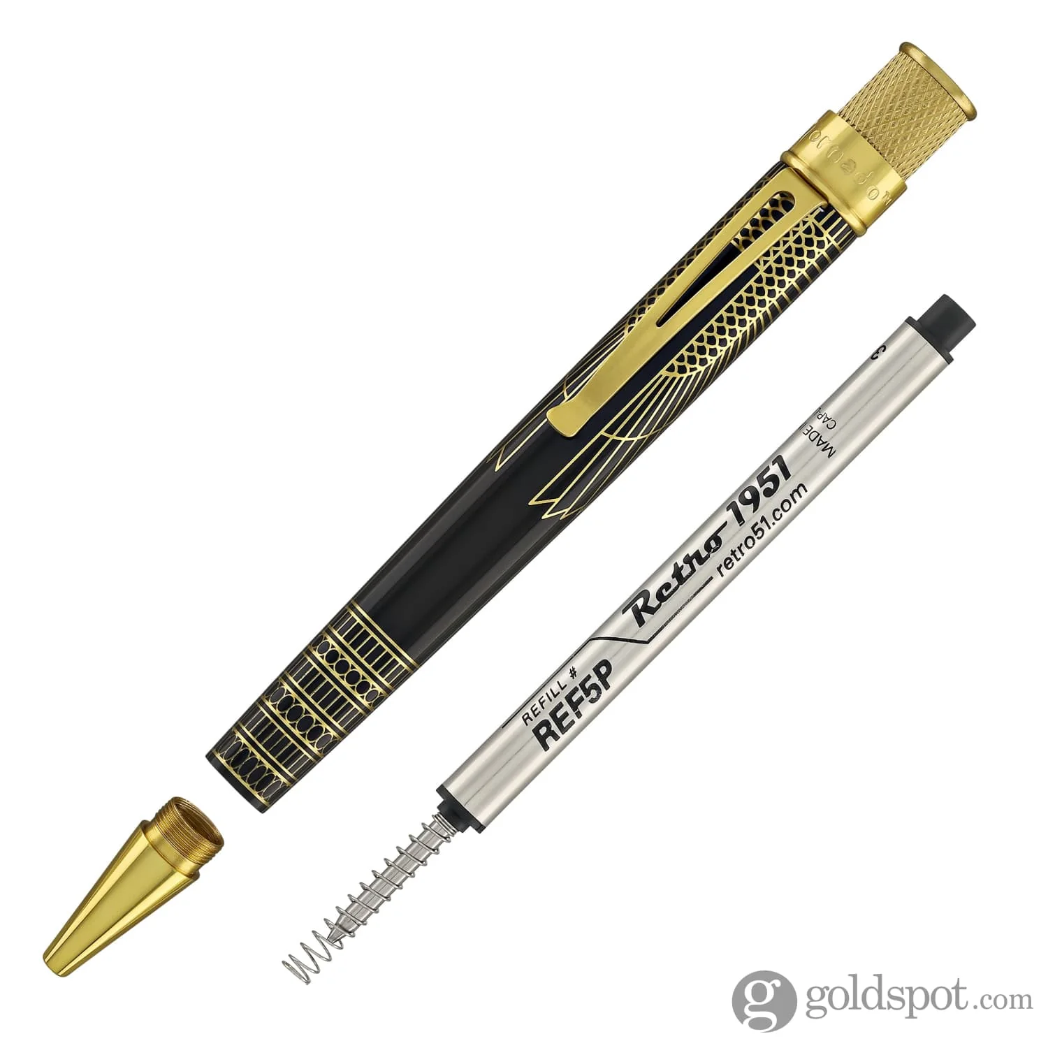 Retro 51 Tornado Vintage Metalsmith Rollerball Pen in Cleopatra - Image 7