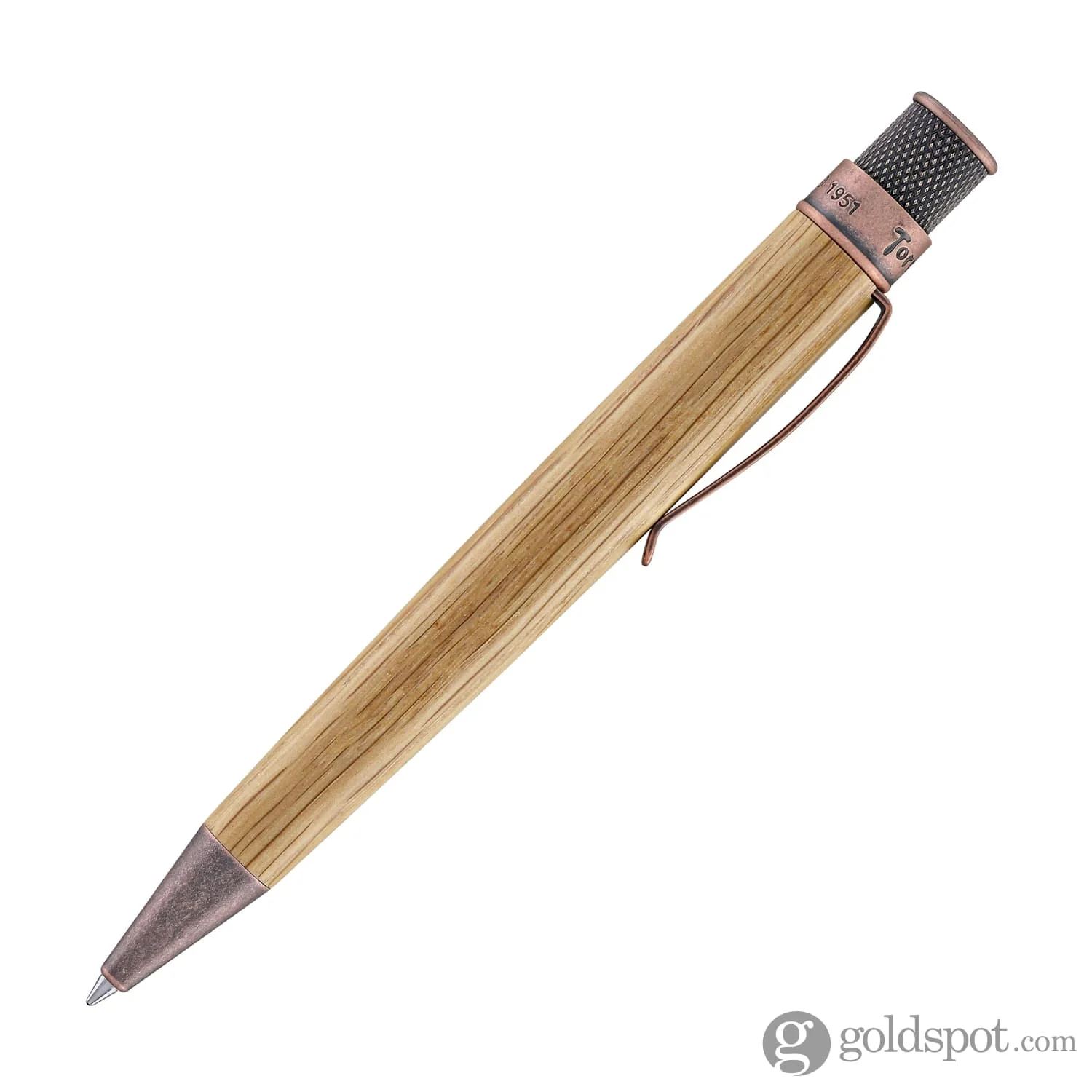 Retro 51 Tornado Woodworks Rollerball Pen in Bourbon Barrel - Image 4